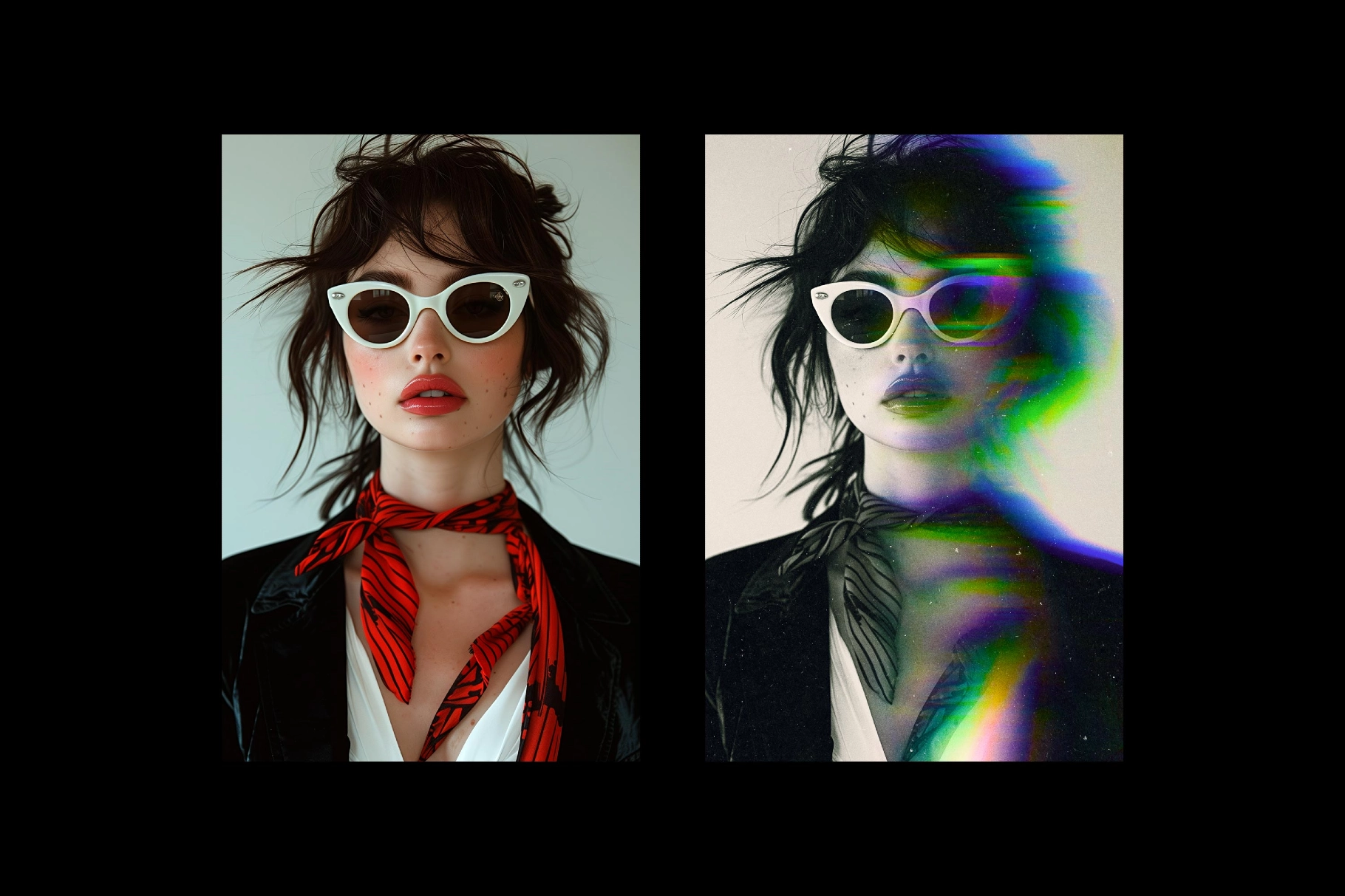 Smudged Anaglyph Poster Effect