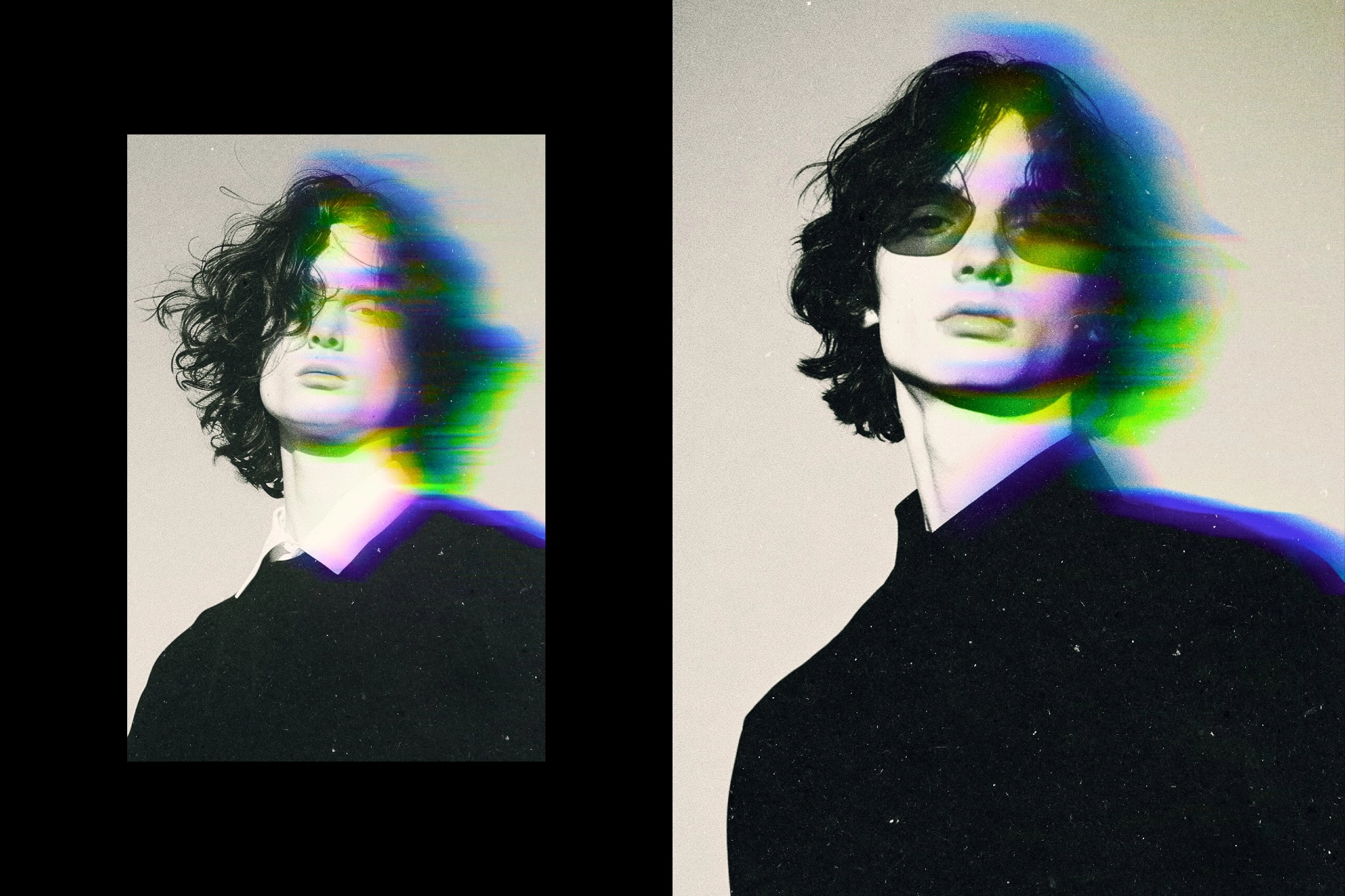 Smudged Anaglyph Poster Effect