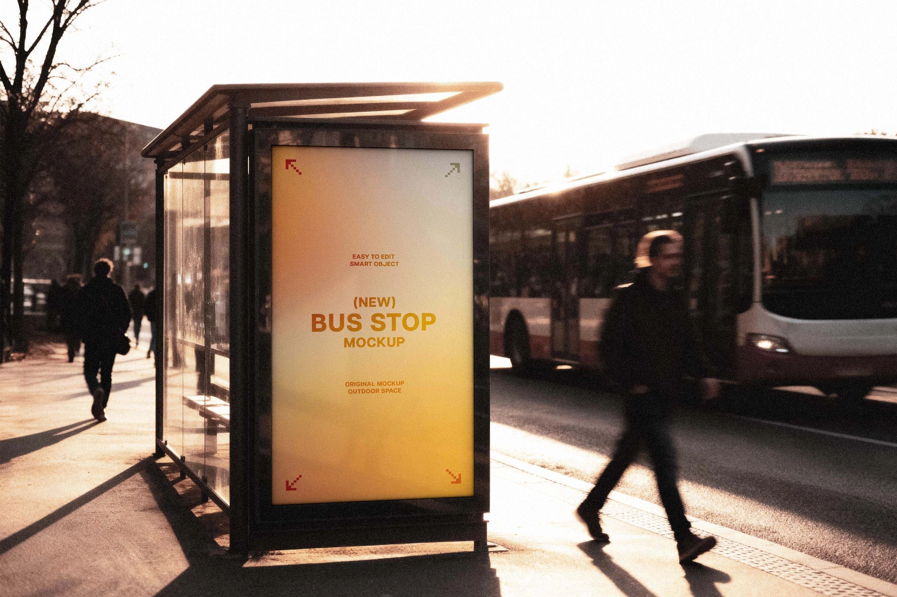 Public Transport Stop Mockup