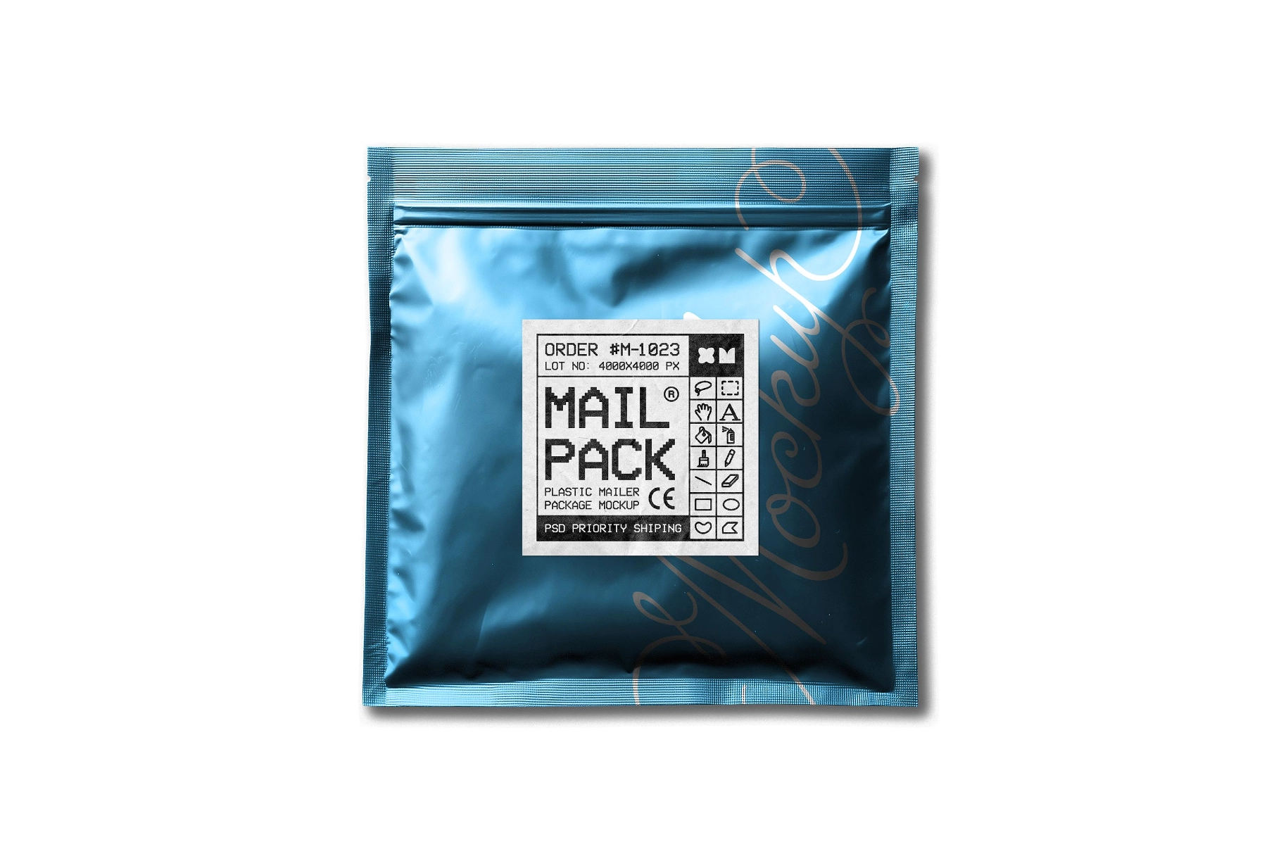 Plastic Mailer Package Mockup