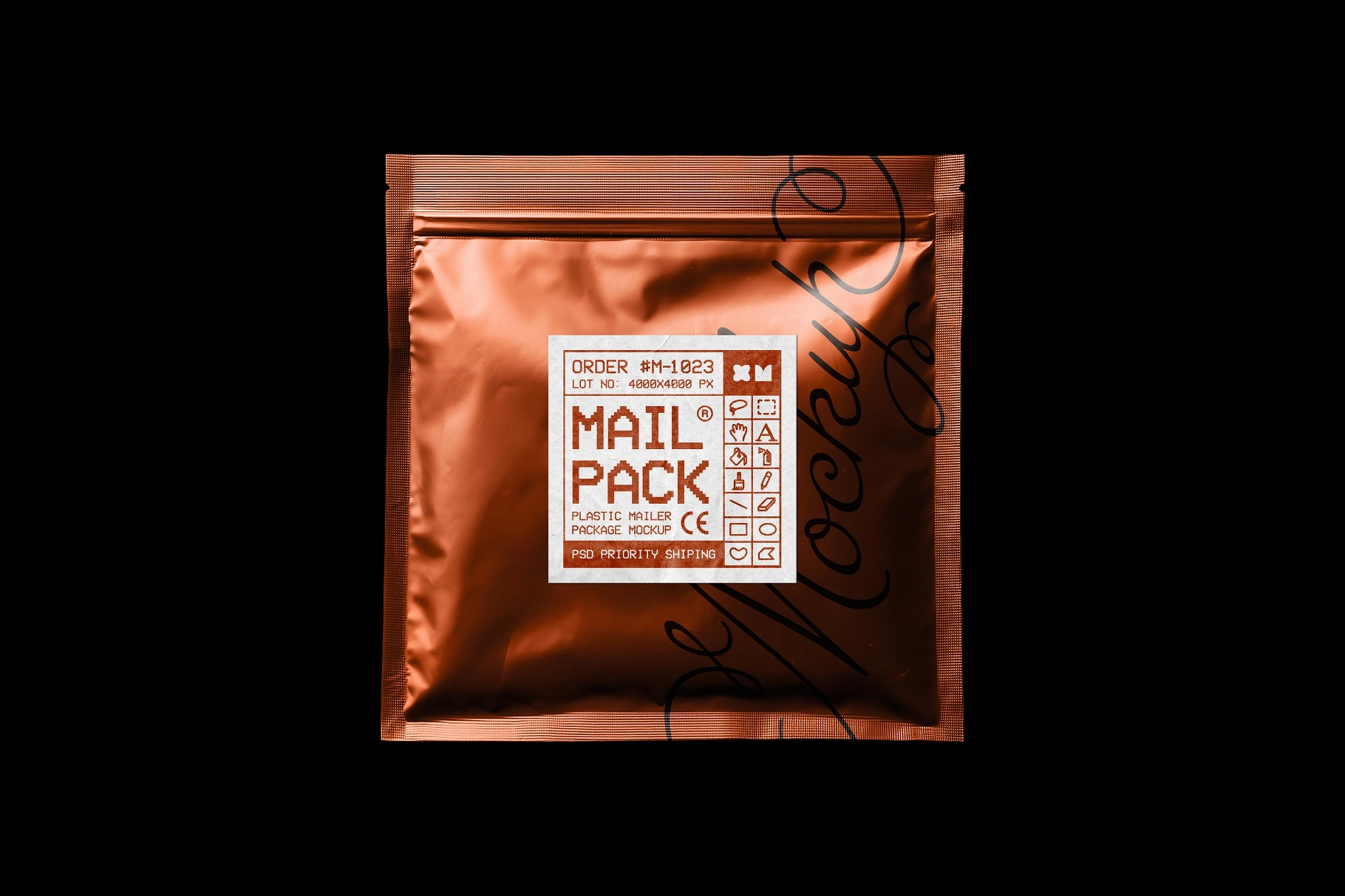Plastic Mailer Package Mockup