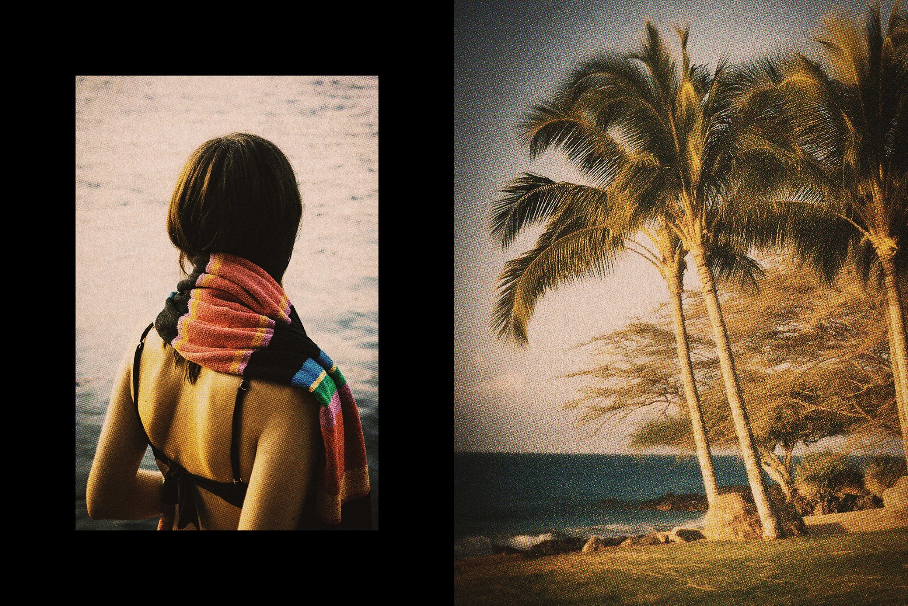 Contrast Retro Postcard Effect
