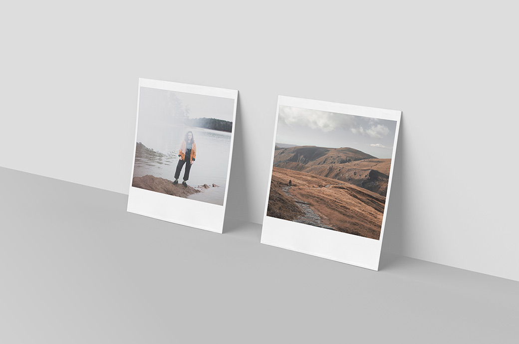 Download Polaroid photo mockup set — download PSD template