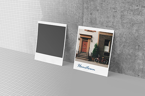 Download Polaroid photo mockup set — download PSD template