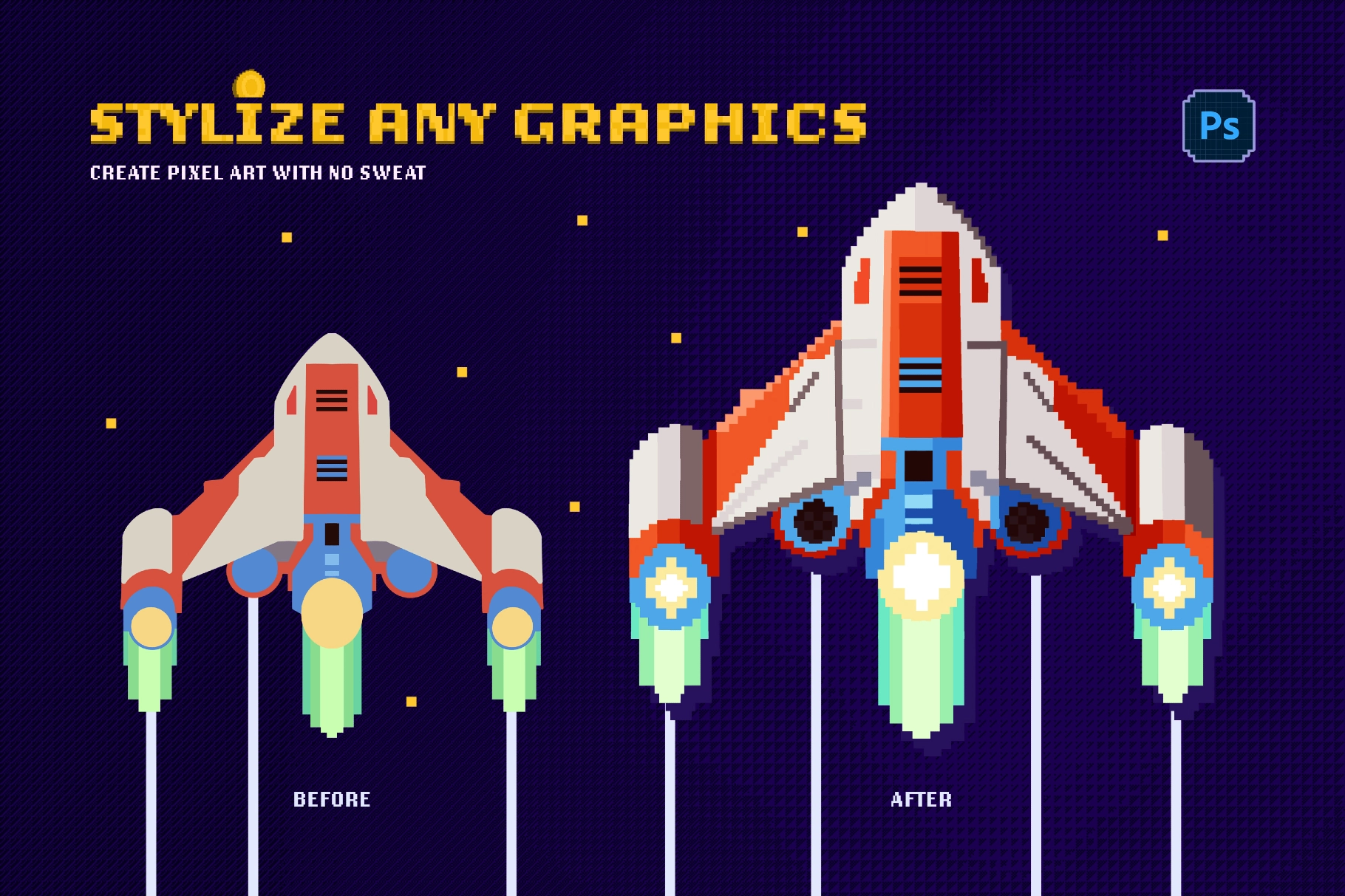 Pixel Mania Photoshop Brushes