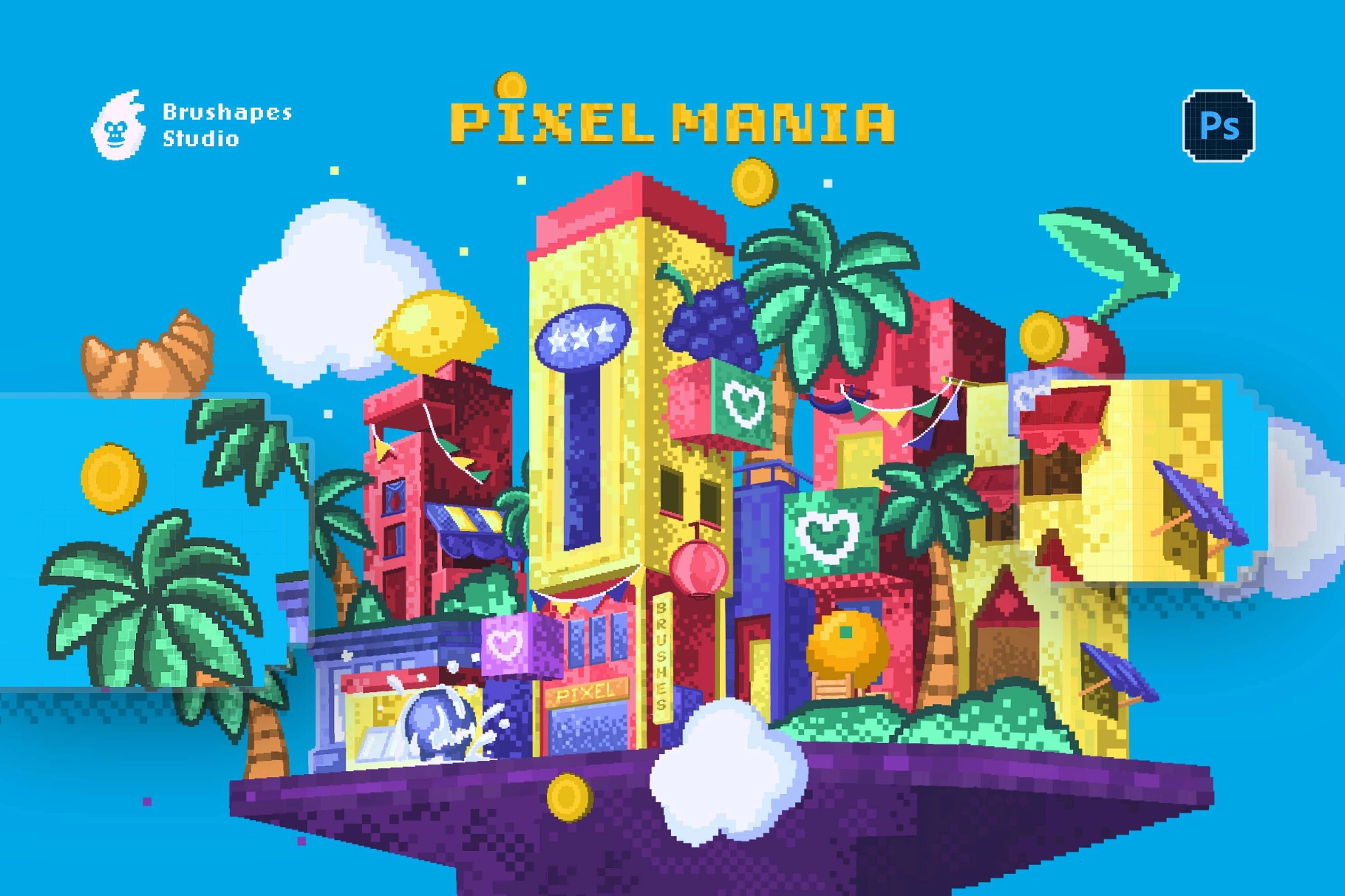Pixel Mania Photoshop Brushes