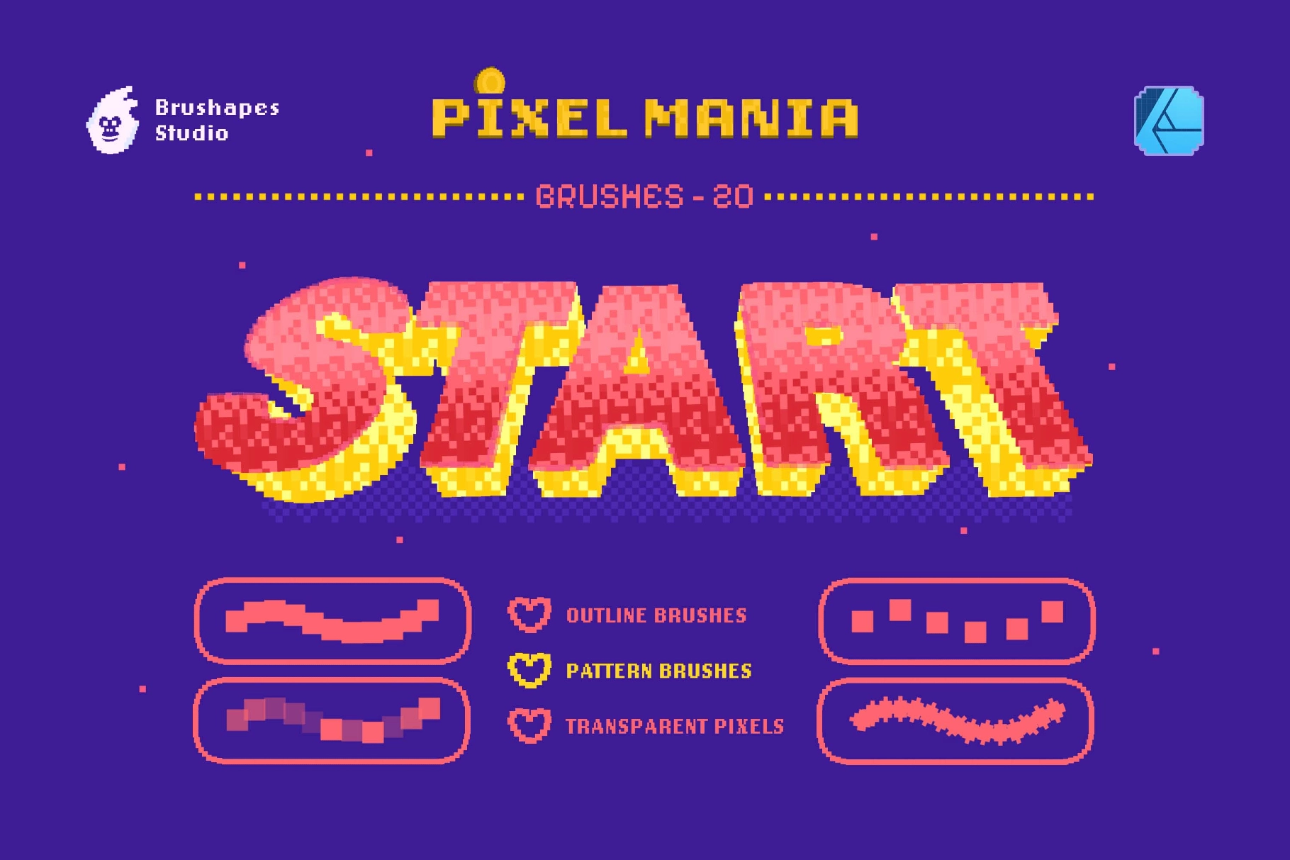 Pixel Mania Affinity Brushes