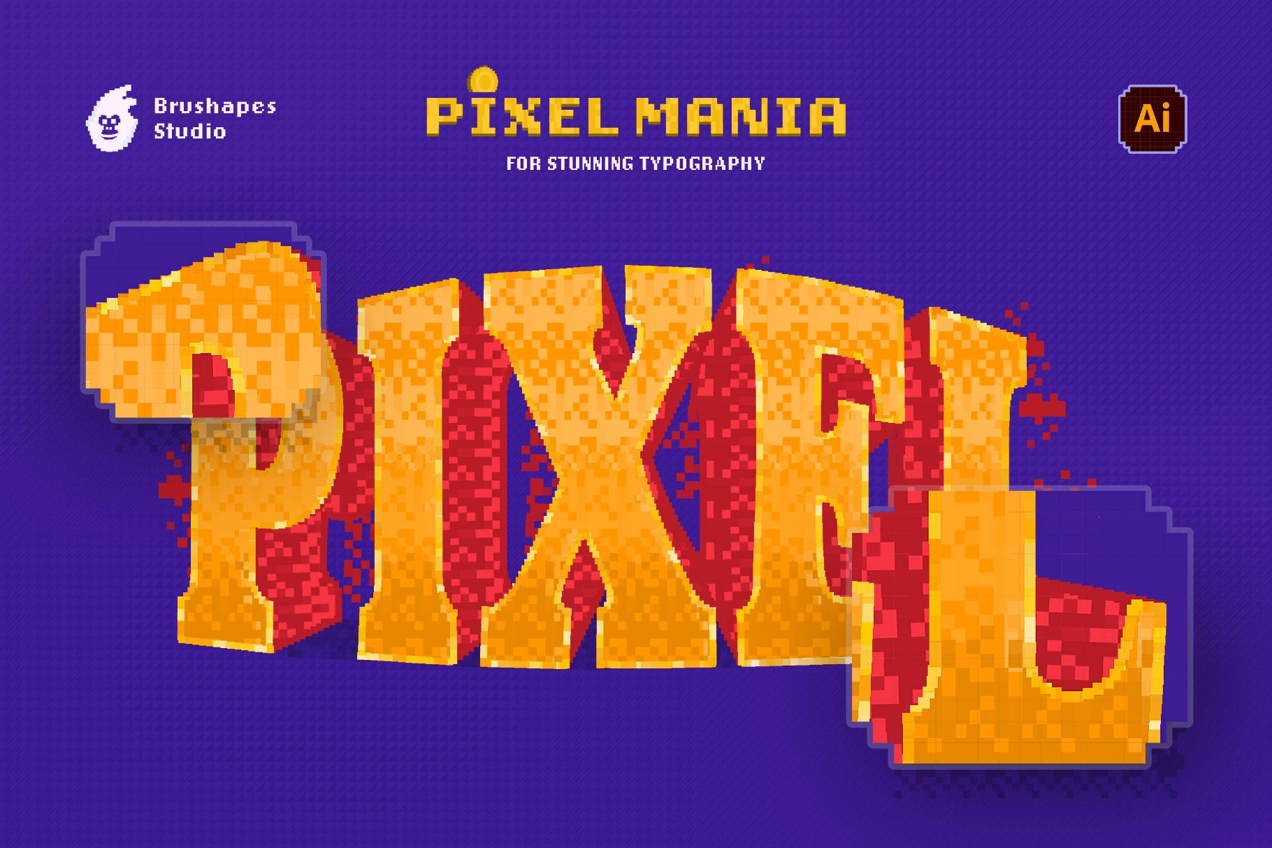 Pixel Mania Illustrator Brushes