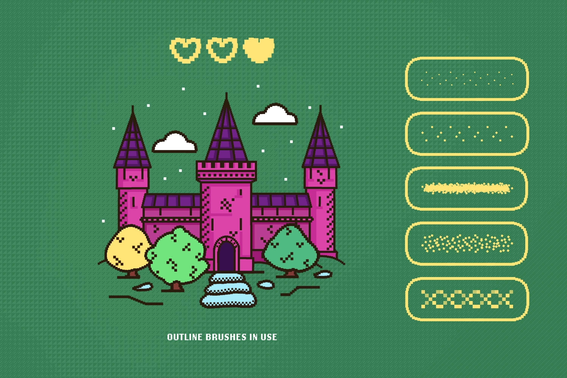 Pixel Mania Illustrator Brushes