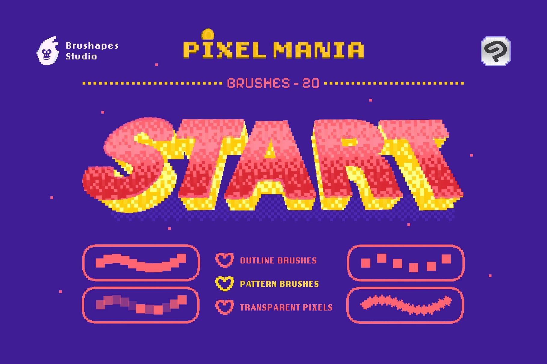 Pixel Mania Clip Studio Brushes