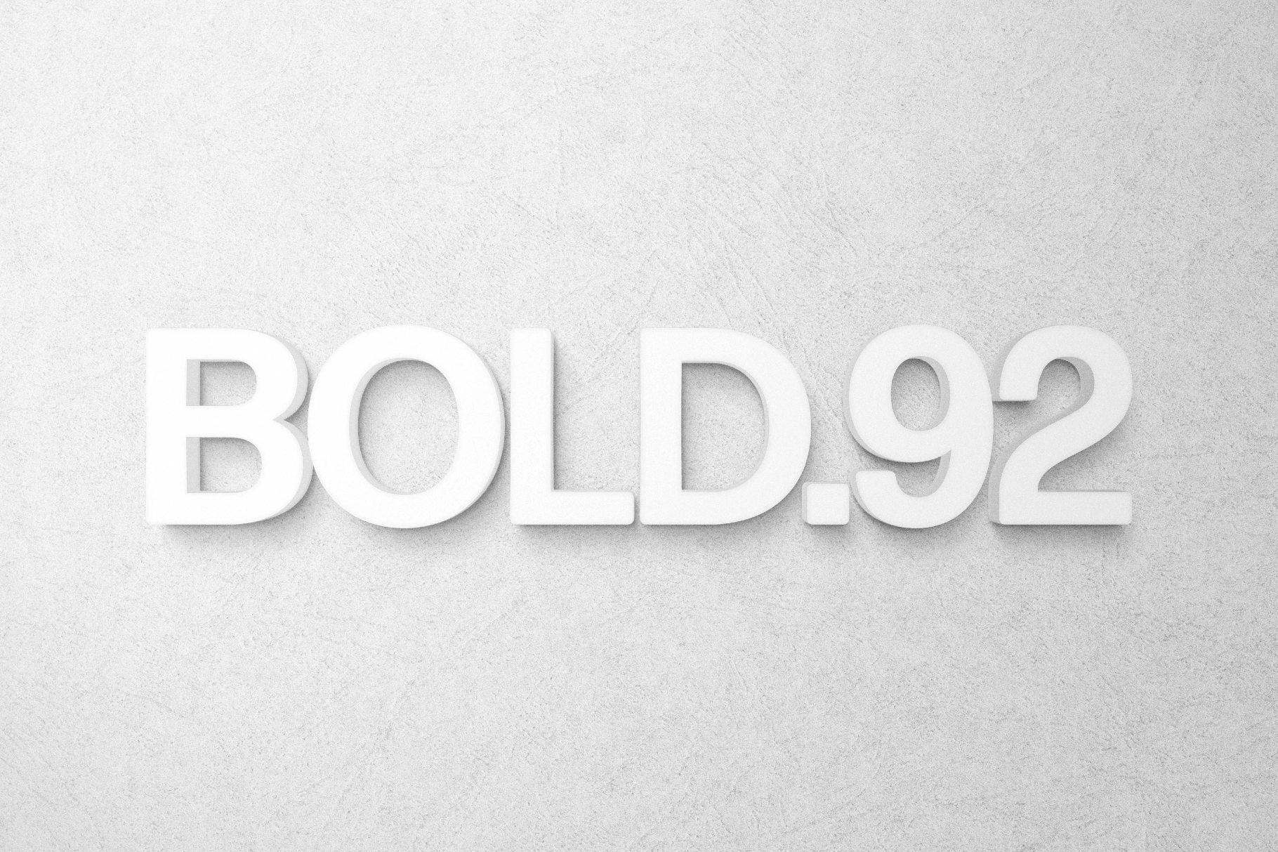 White 3D Signage Effect