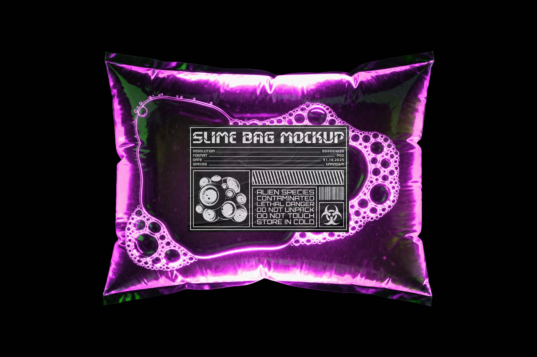 Sealed Plastic Bag Mockup