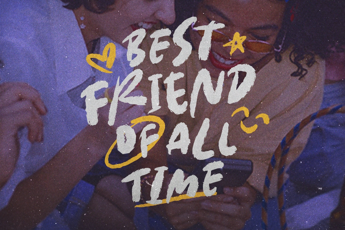 Pretty Ordinary - Bold Font + Doodle