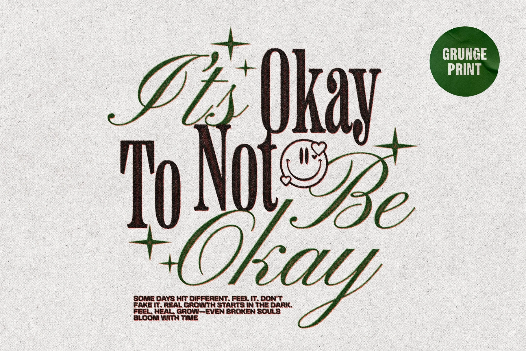 Grunge Text & Logo Print Effect