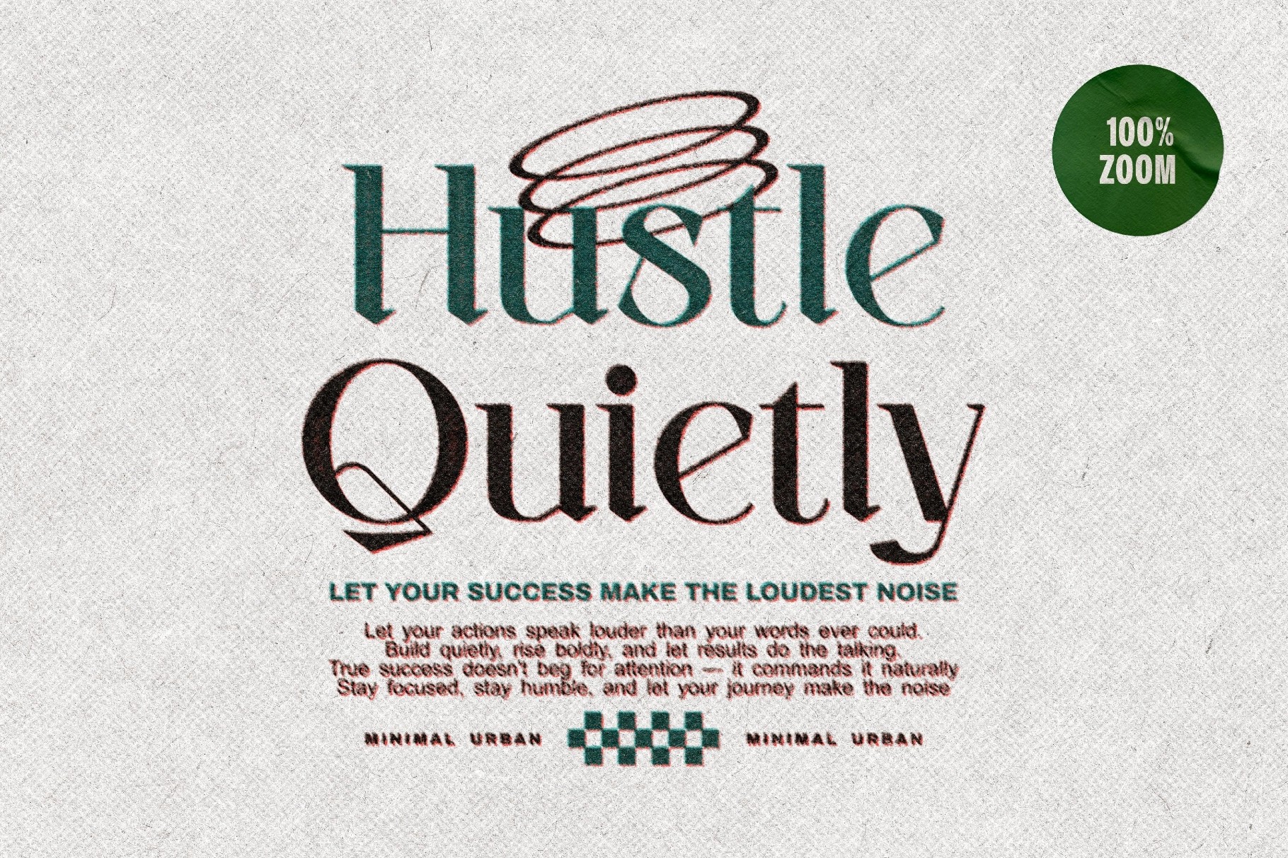 Grunge Text & Logo Print Effect