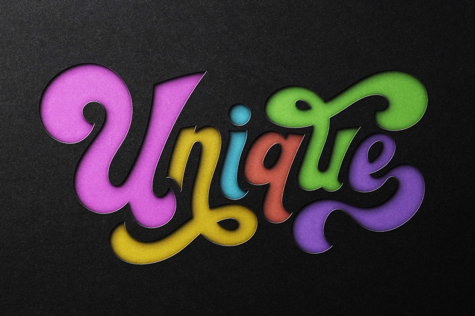 Black Paper Cutout Effect