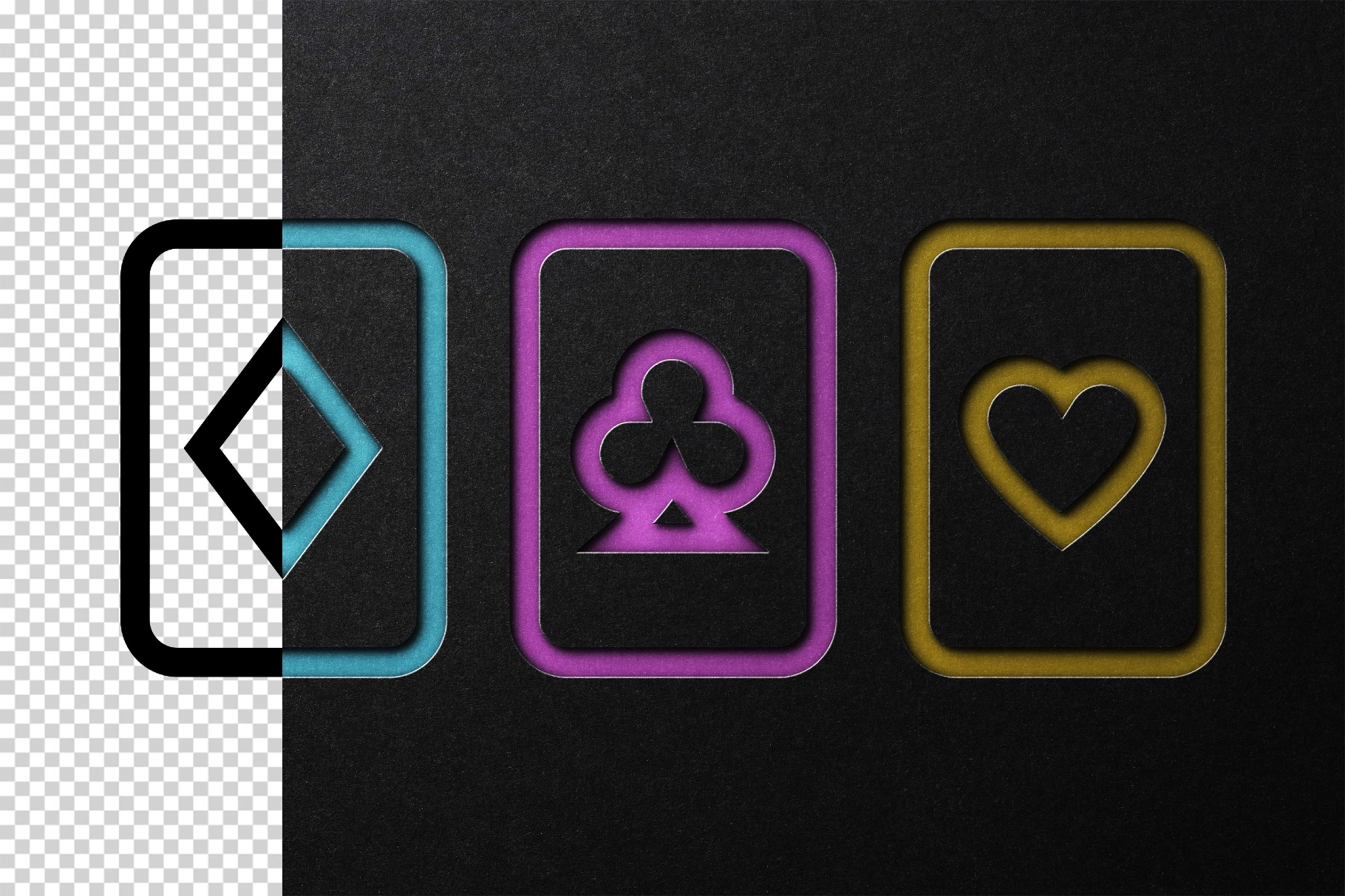 Black Paper Cutout Effect