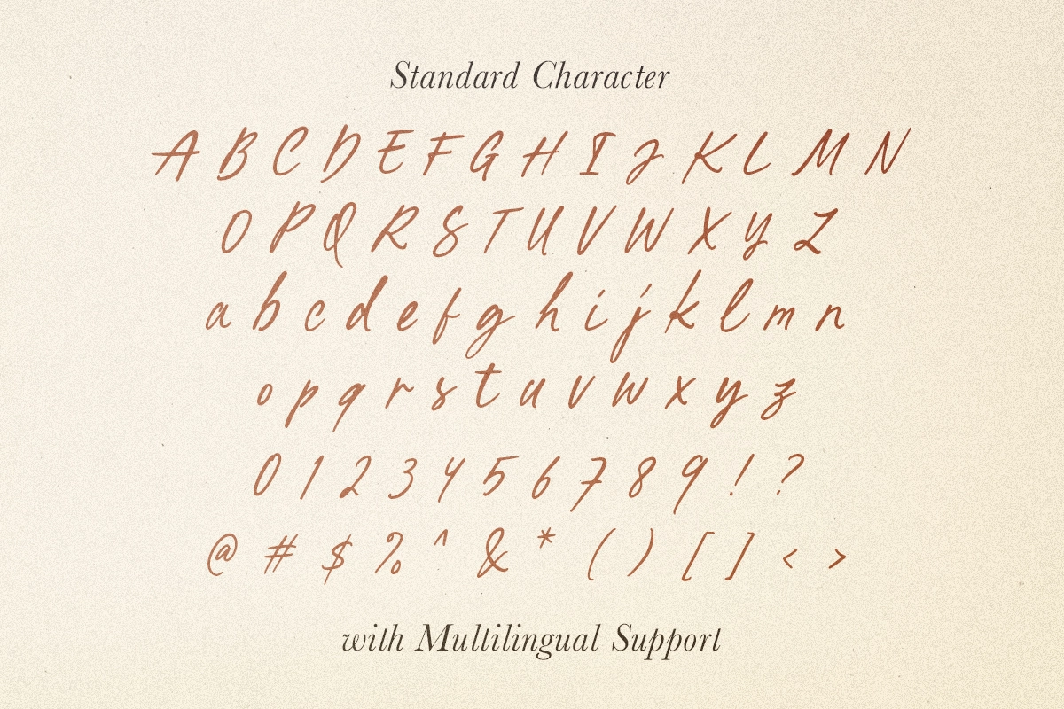 Written by Artist - Ligature Script