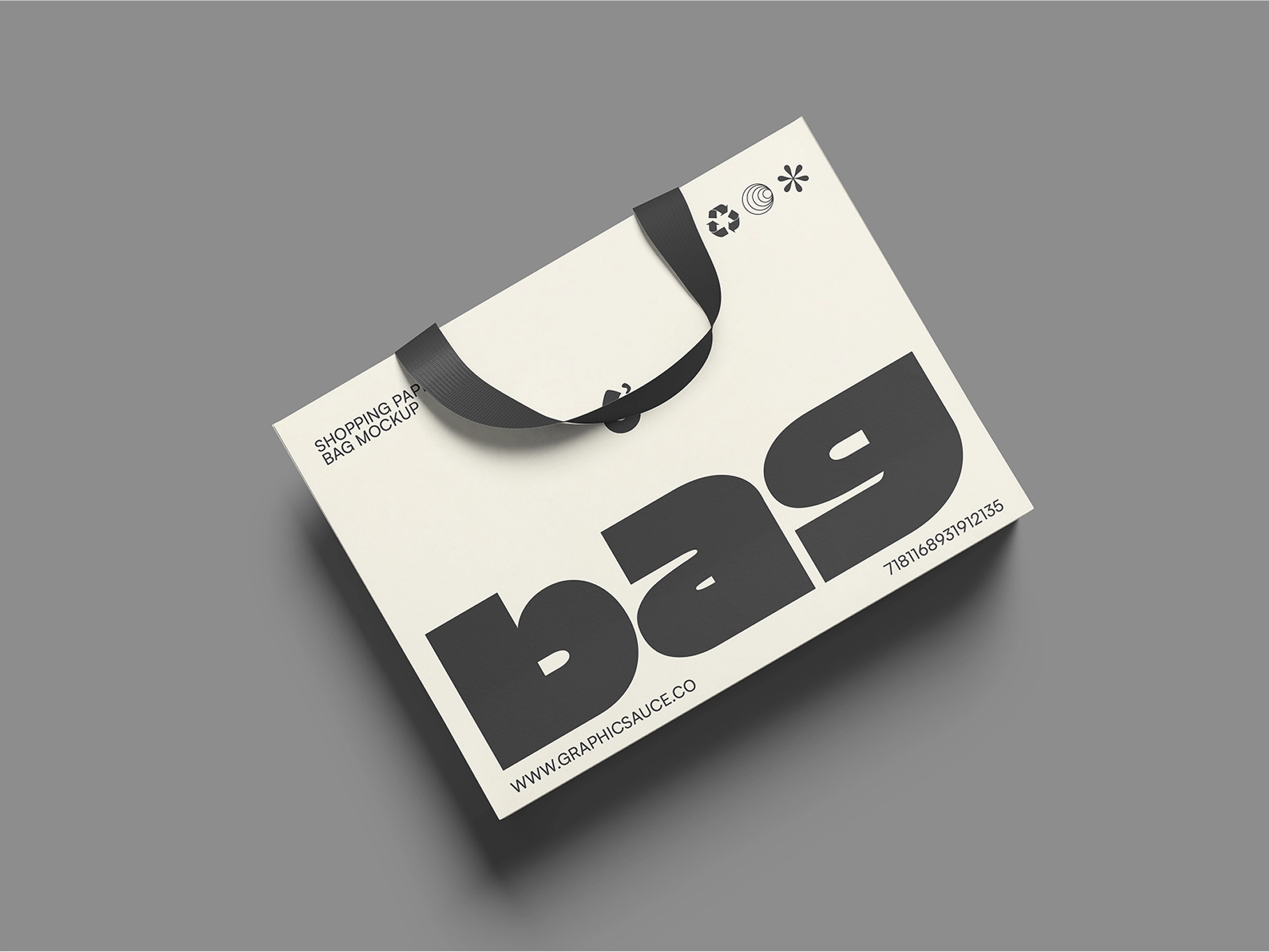 Top View Shopping Bag Mockup