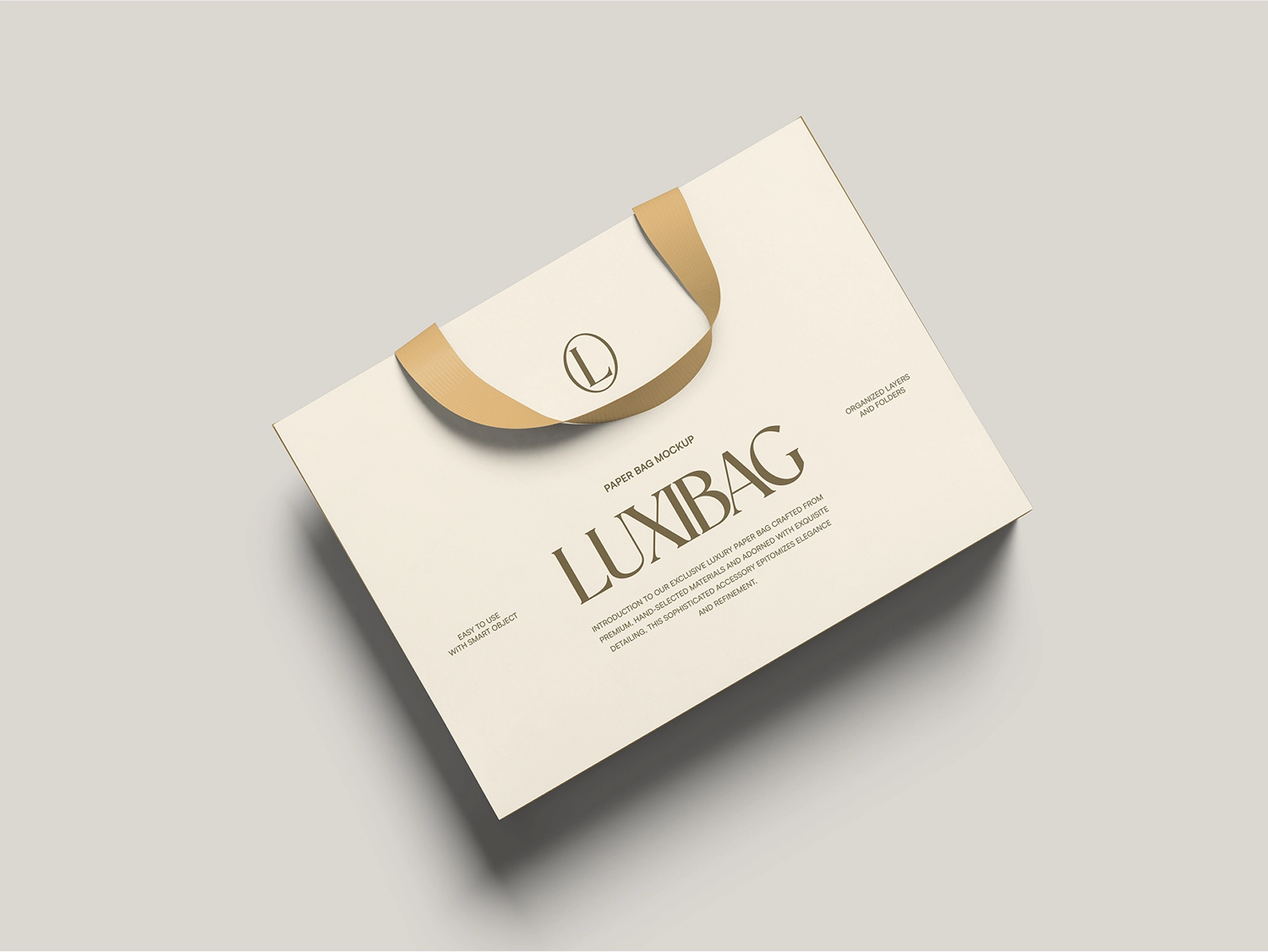 Top View Shopping Bag Mockup