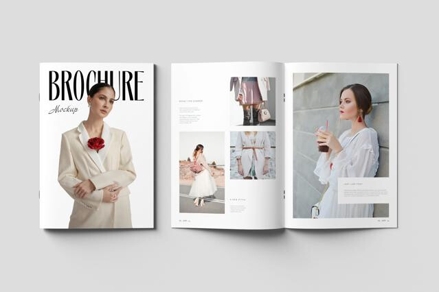 Brochure and Magazine Mockups