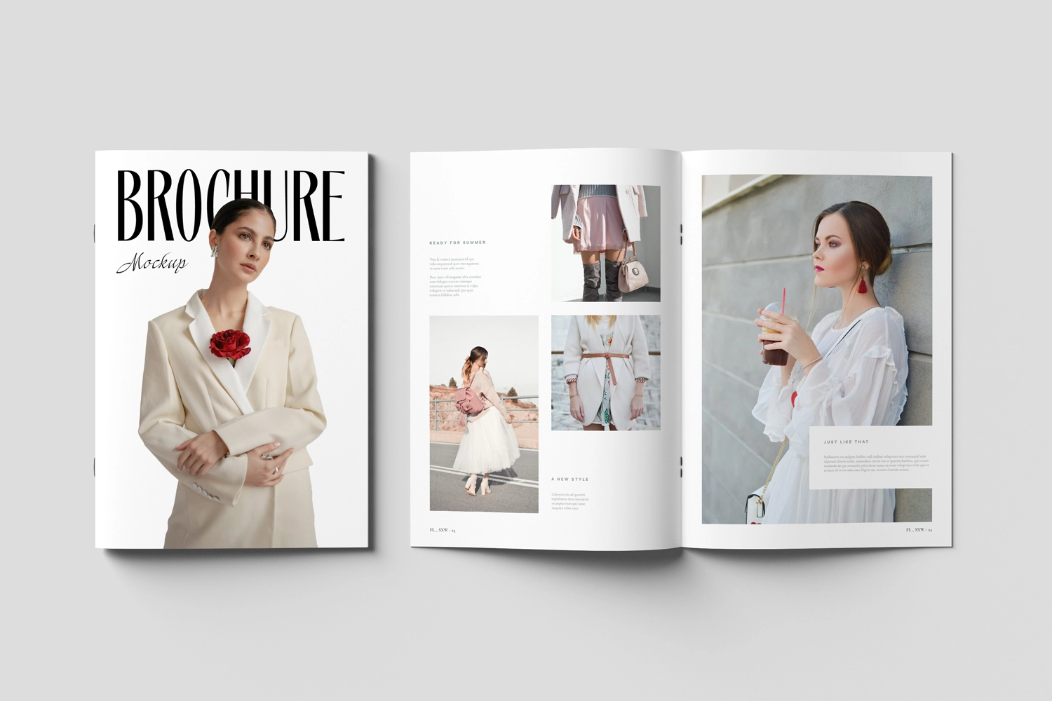 Brochure and Magazine Mockups
