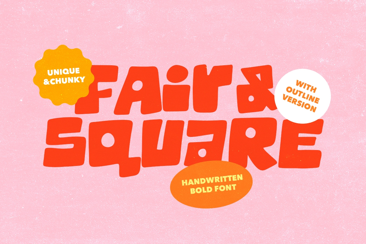 Fair Square - Chunky Bold Font