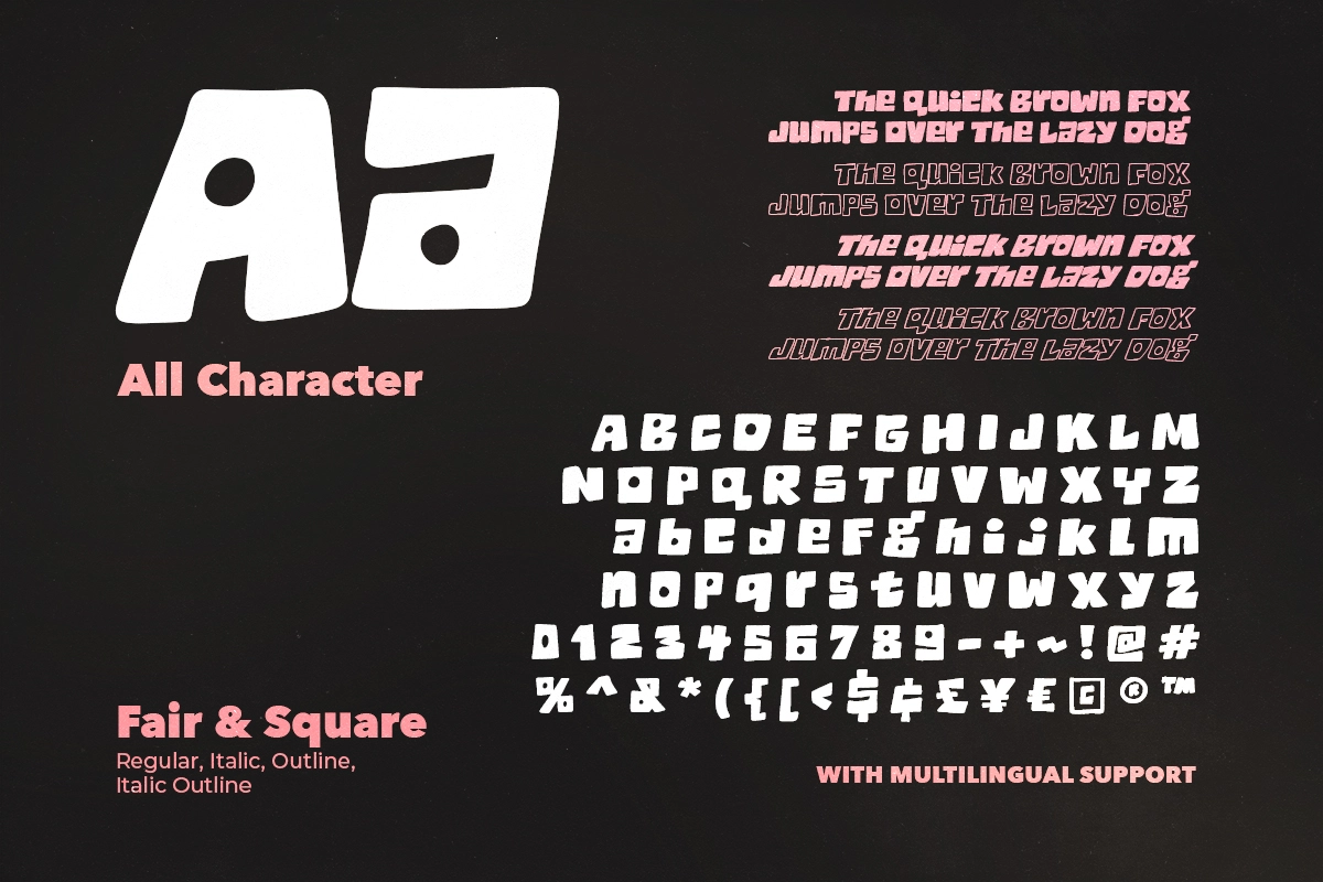 Fair Square - Chunky Bold Font