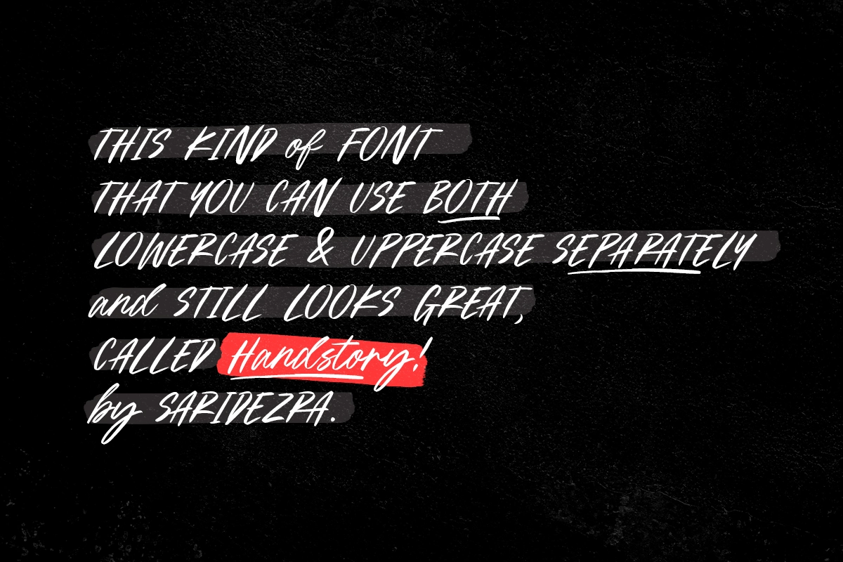 Handstory - Handwritten Font