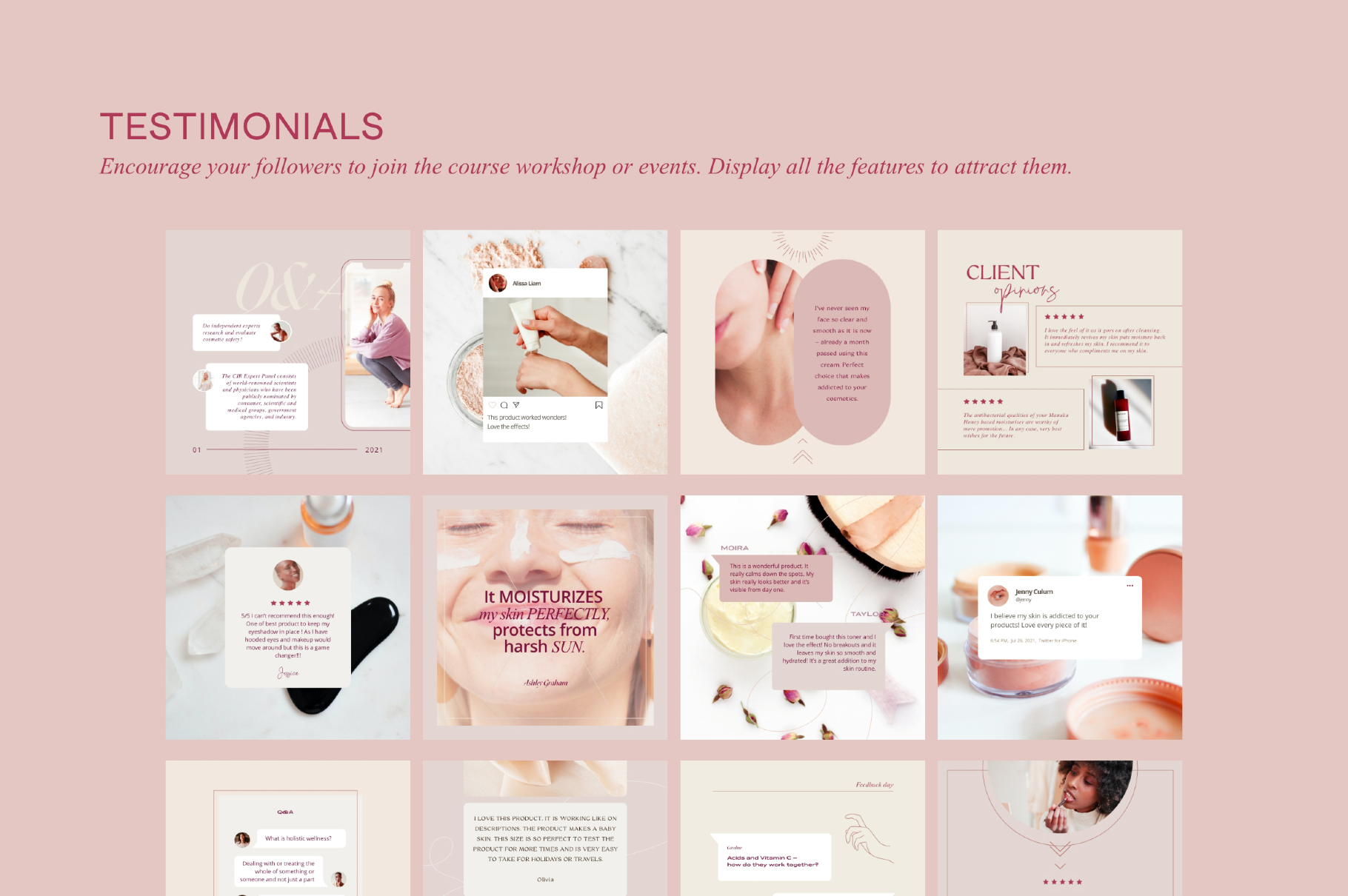 Wellness Social Media Kit CANVA PS
