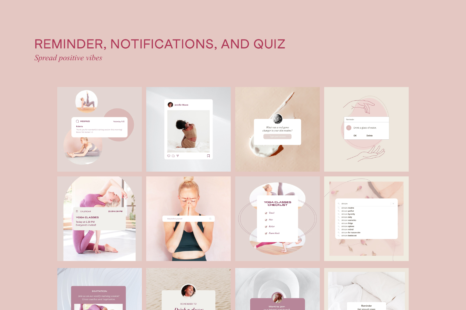 Wellness Social Media Kit CANVA PS