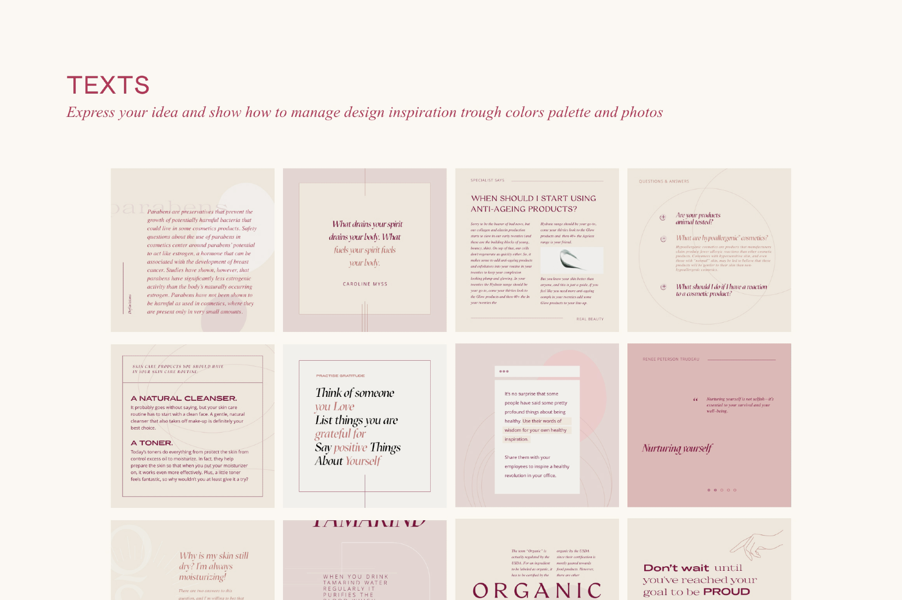 Wellness Social Media Kit CANVA PS