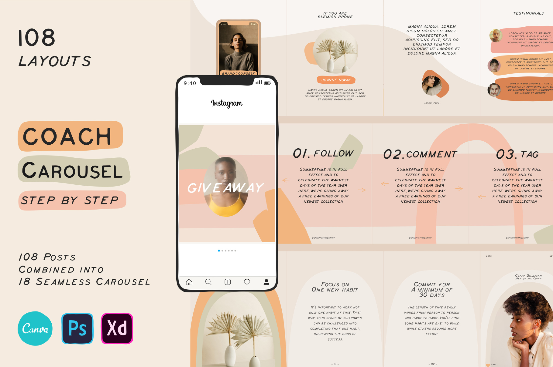 Coach Carousel Templates