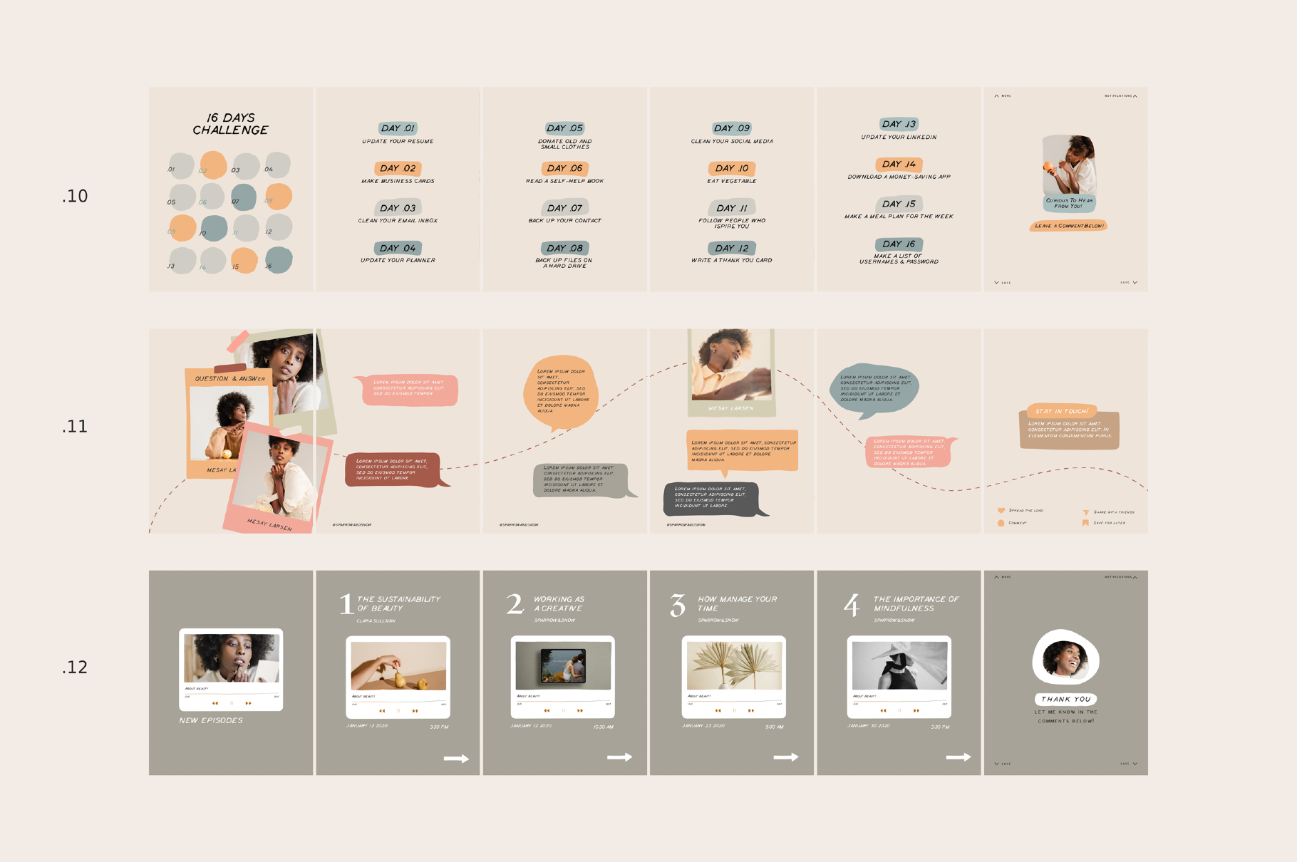 Coach Carousel Templates