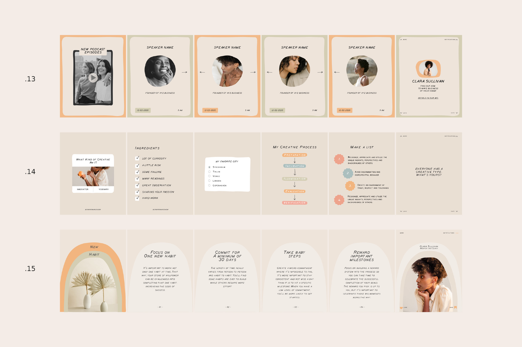 Coach Carousel Templates