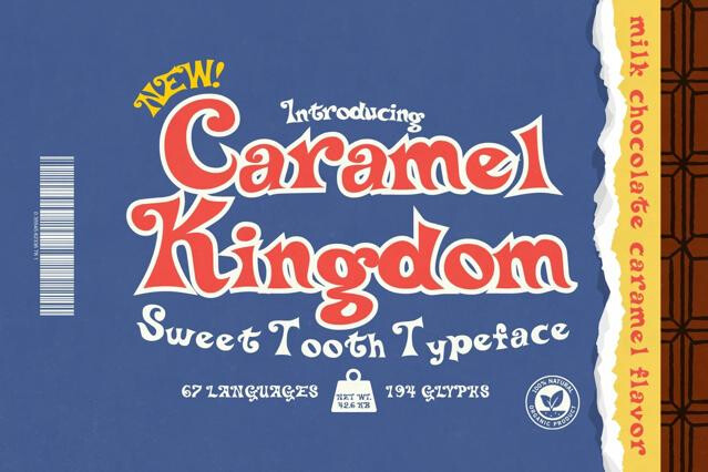 Caramel Kingdom - Candy Typeface