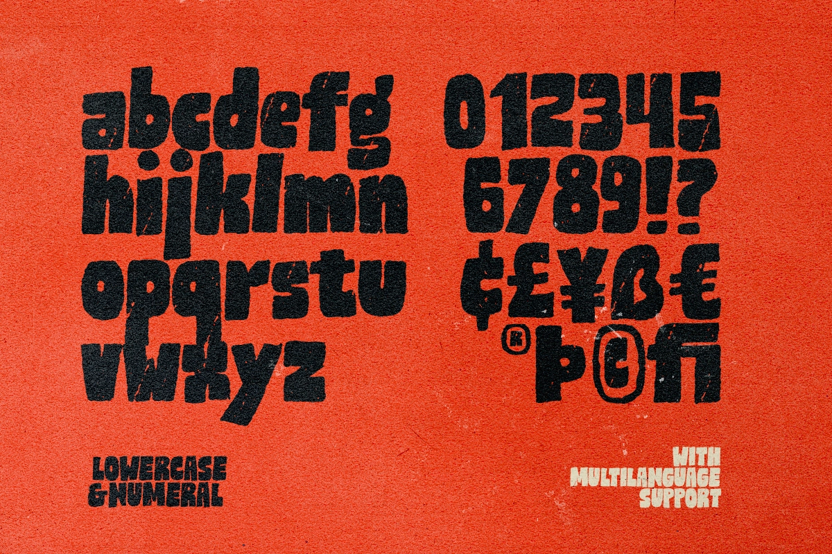 Tracklist - Rough Bold Font
