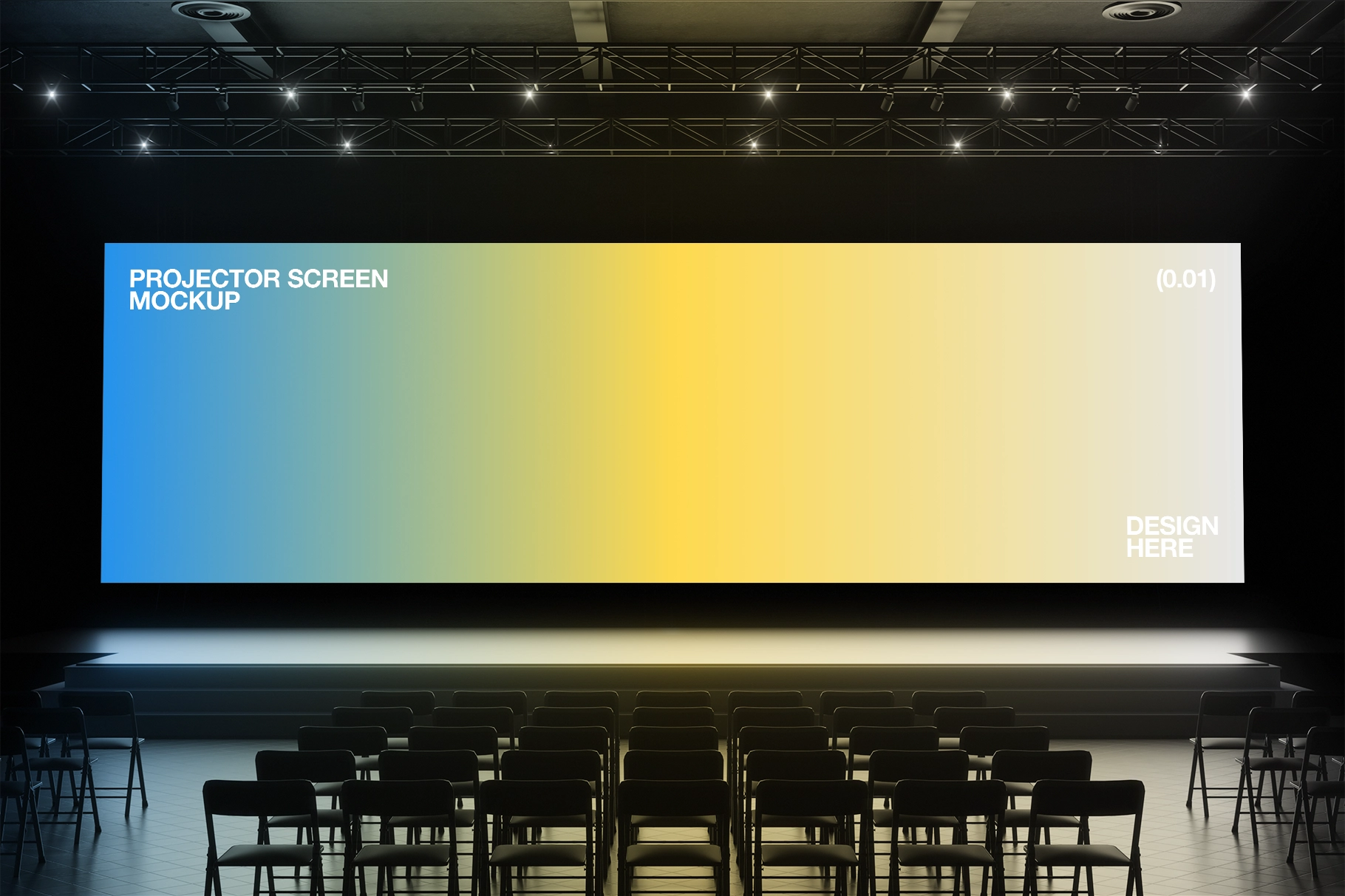 Projector Screen Mockup