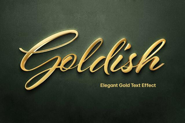 Elegant Gold Text Effect