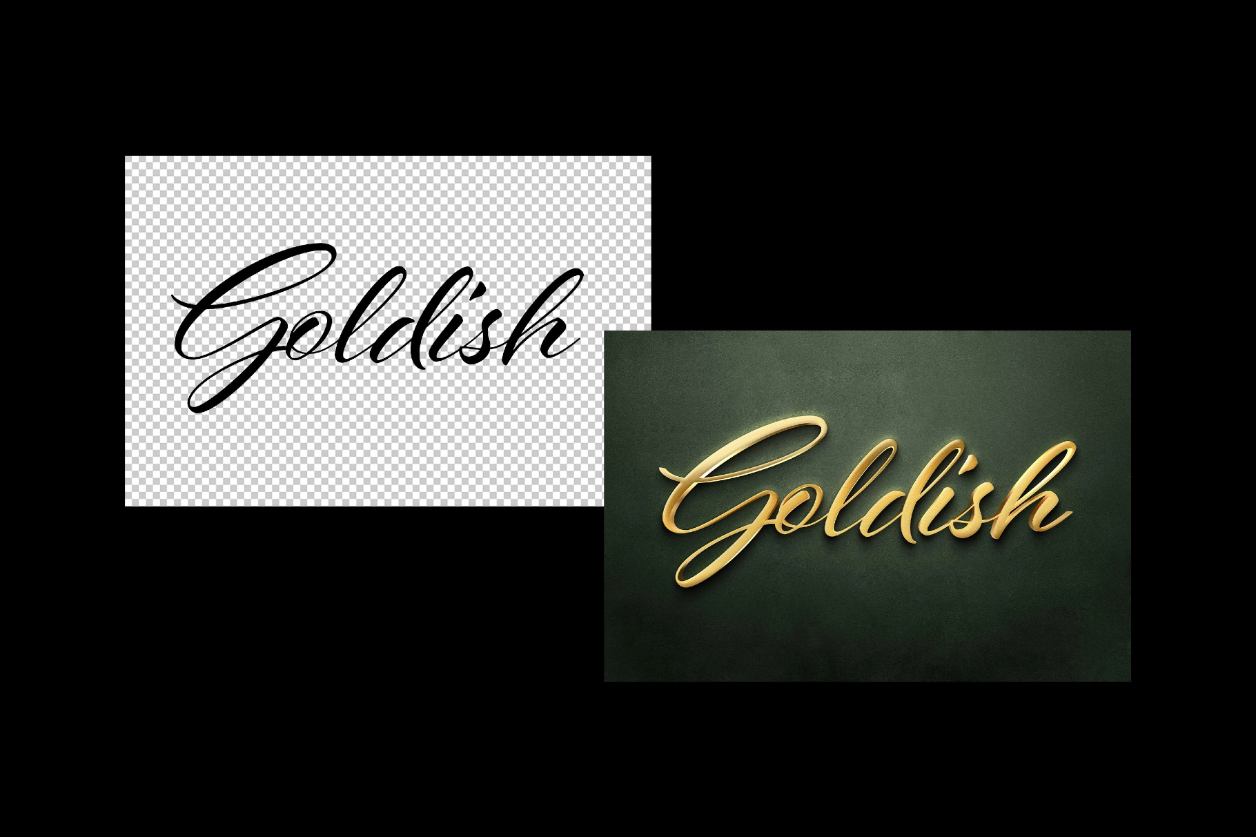 Elegant Gold Text Effect