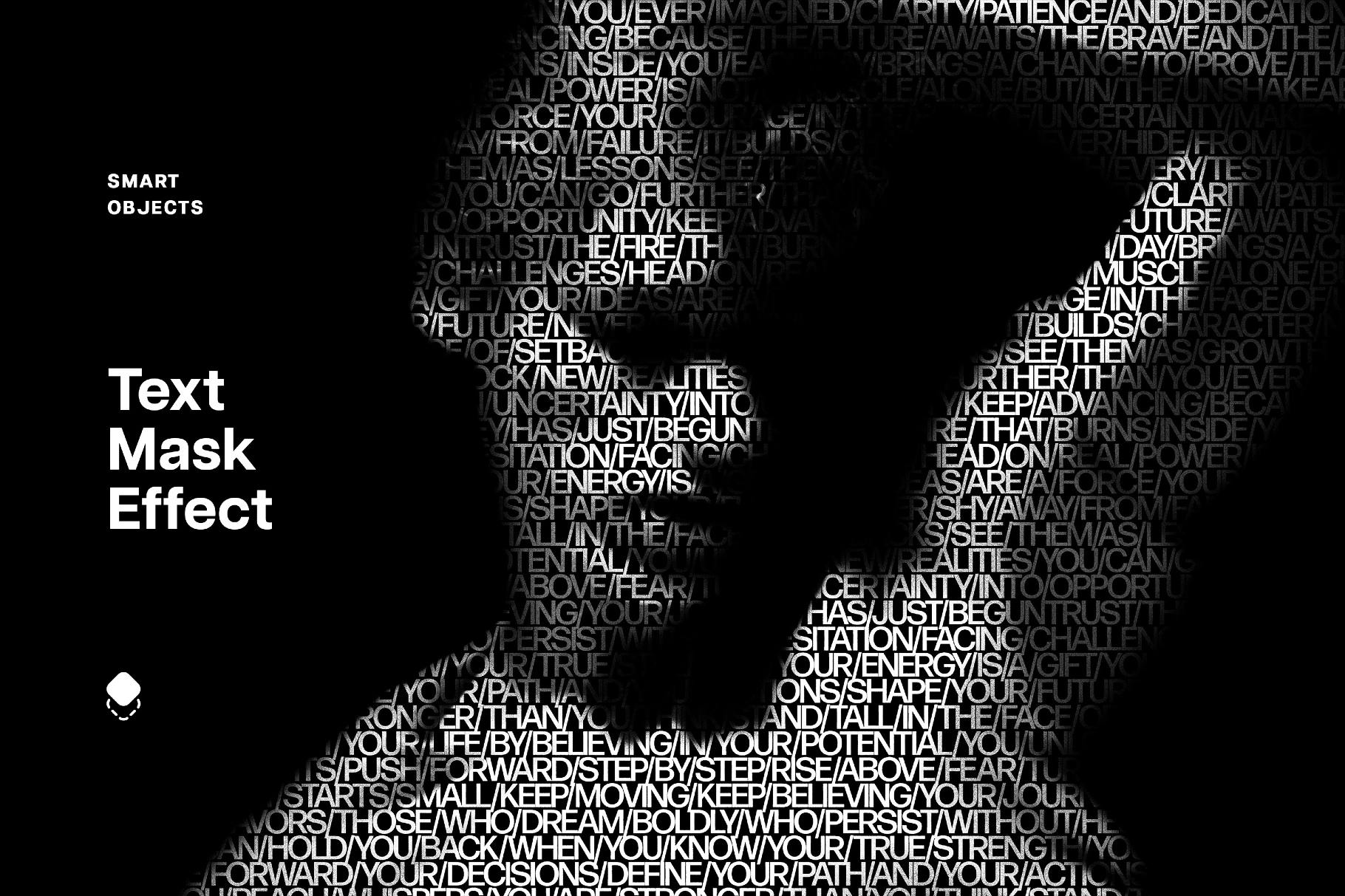 Text Mask Photo Effect