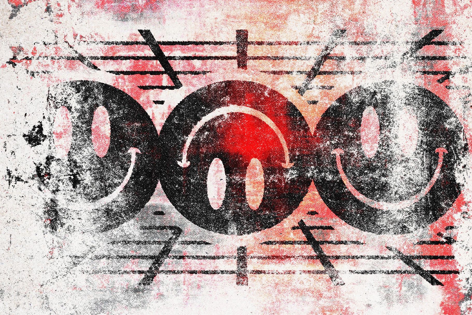 Grunge Print Text & Logo Effect