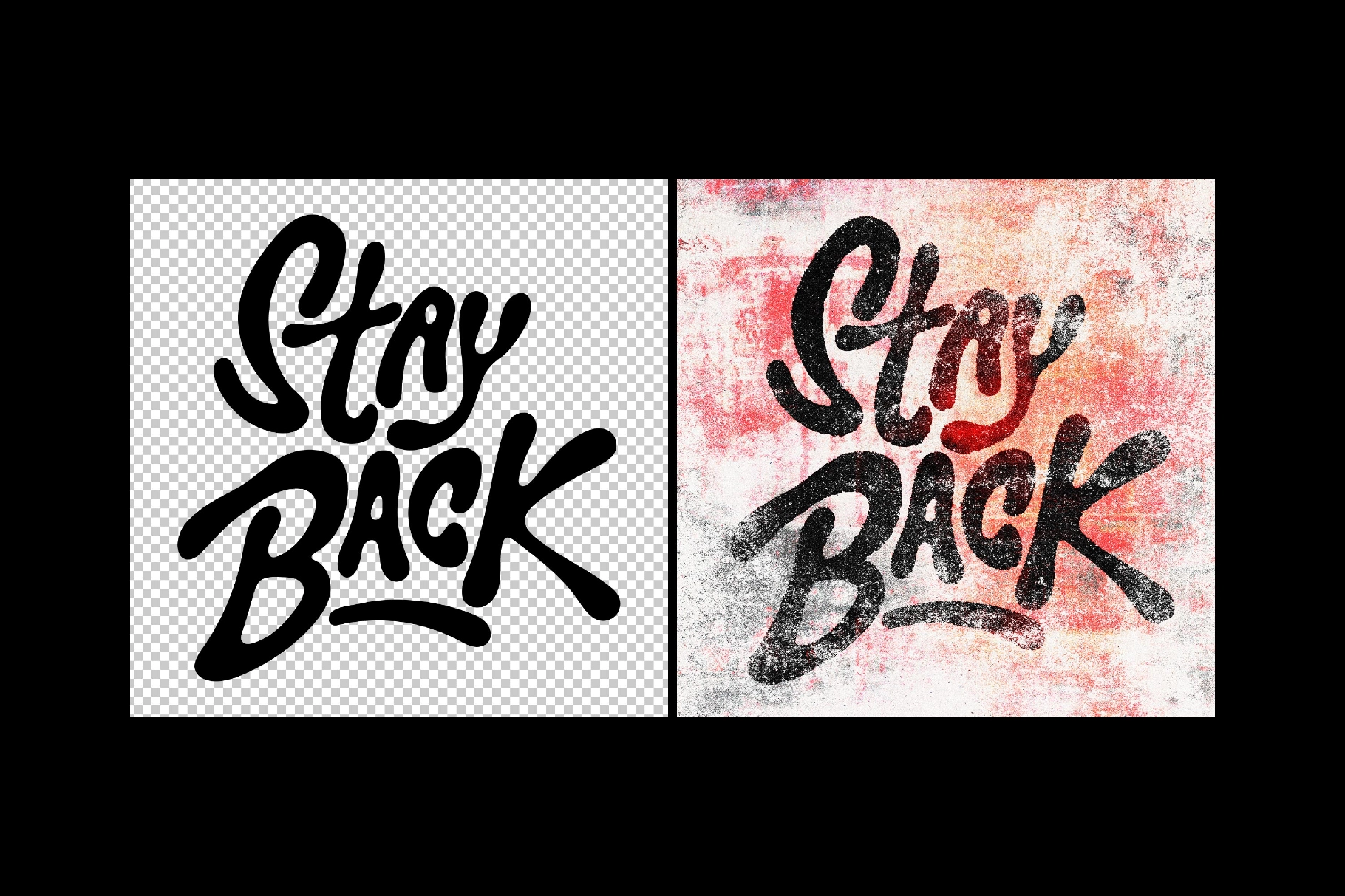 Grunge Print Text & Logo Effect