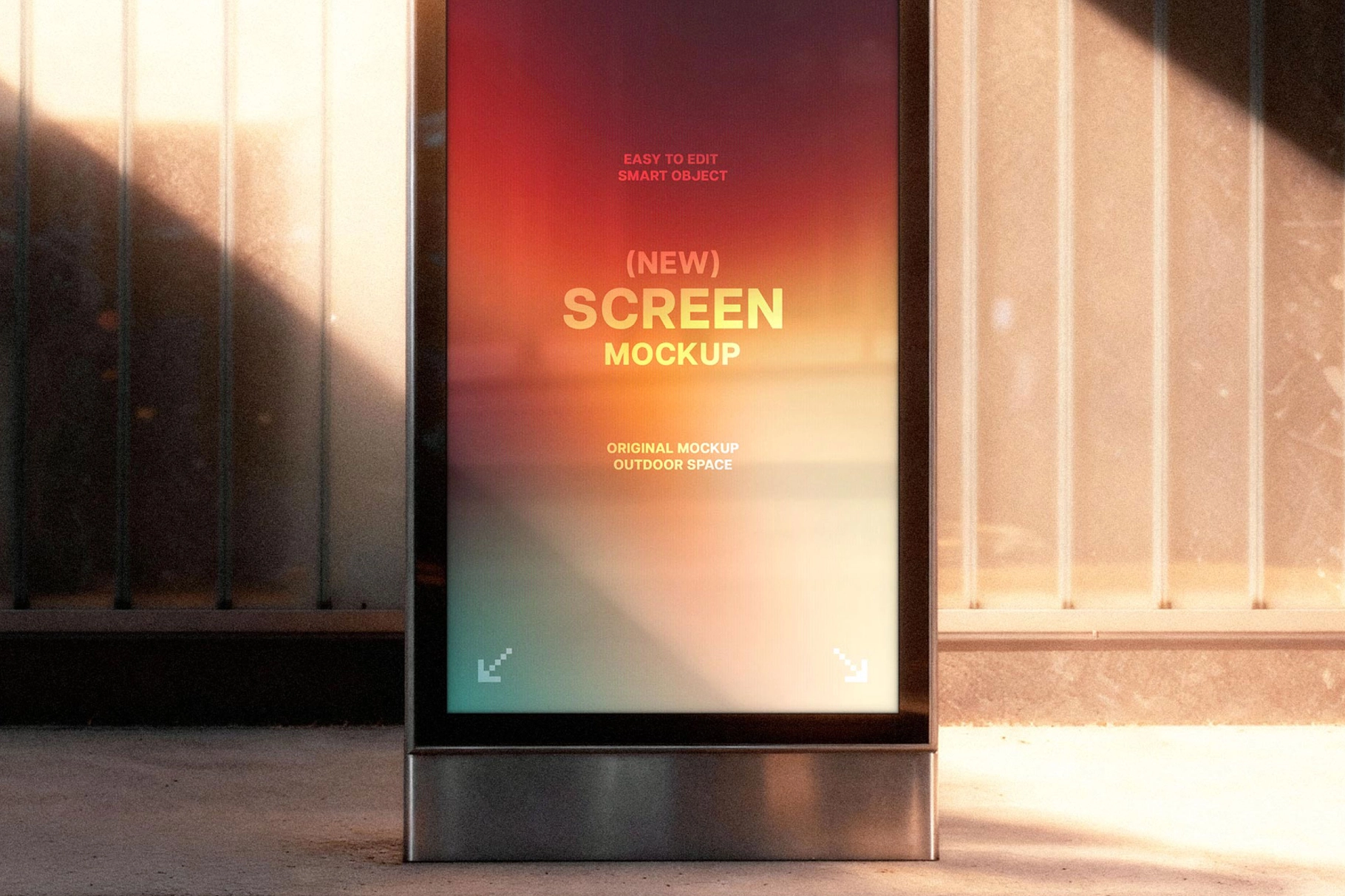 Golden Hour Digital Sigange Mockup