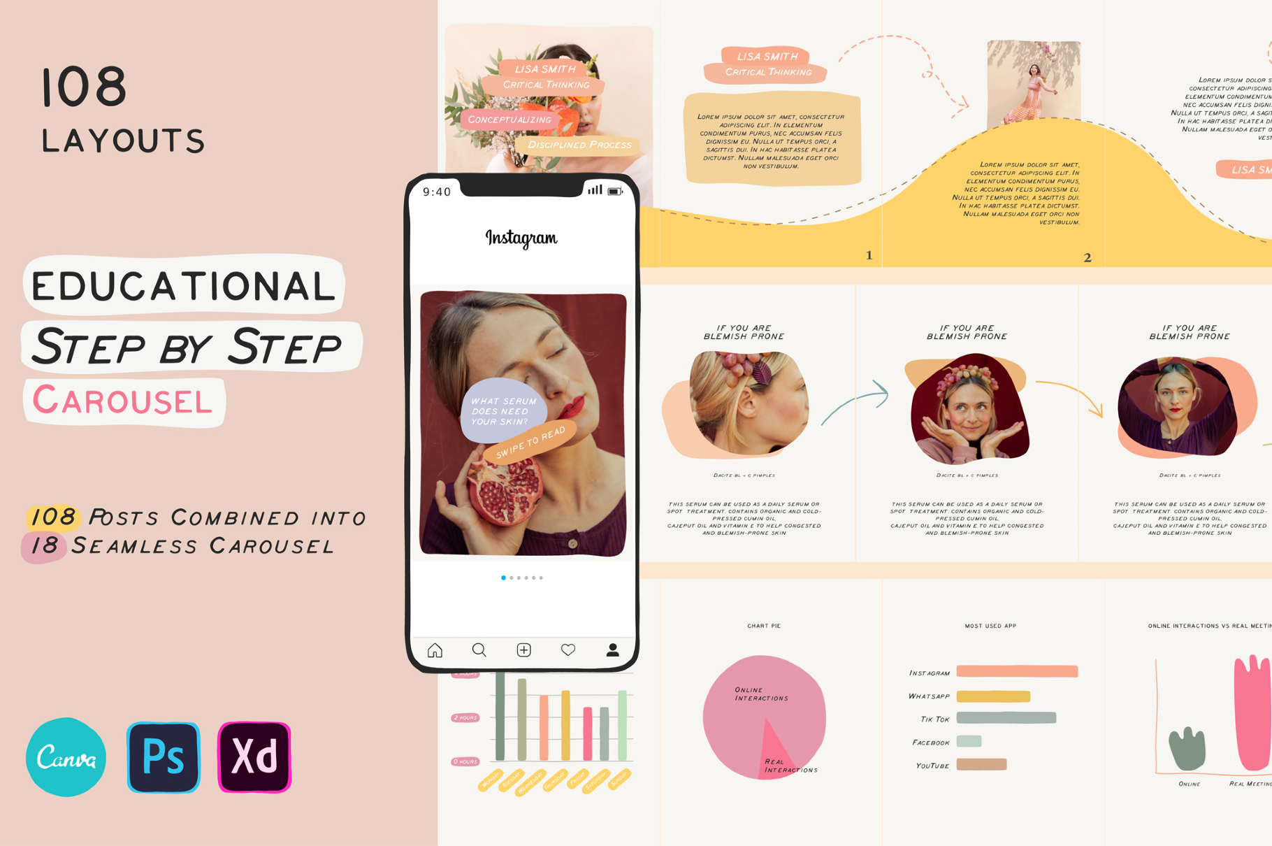 Educational Carousel Templates