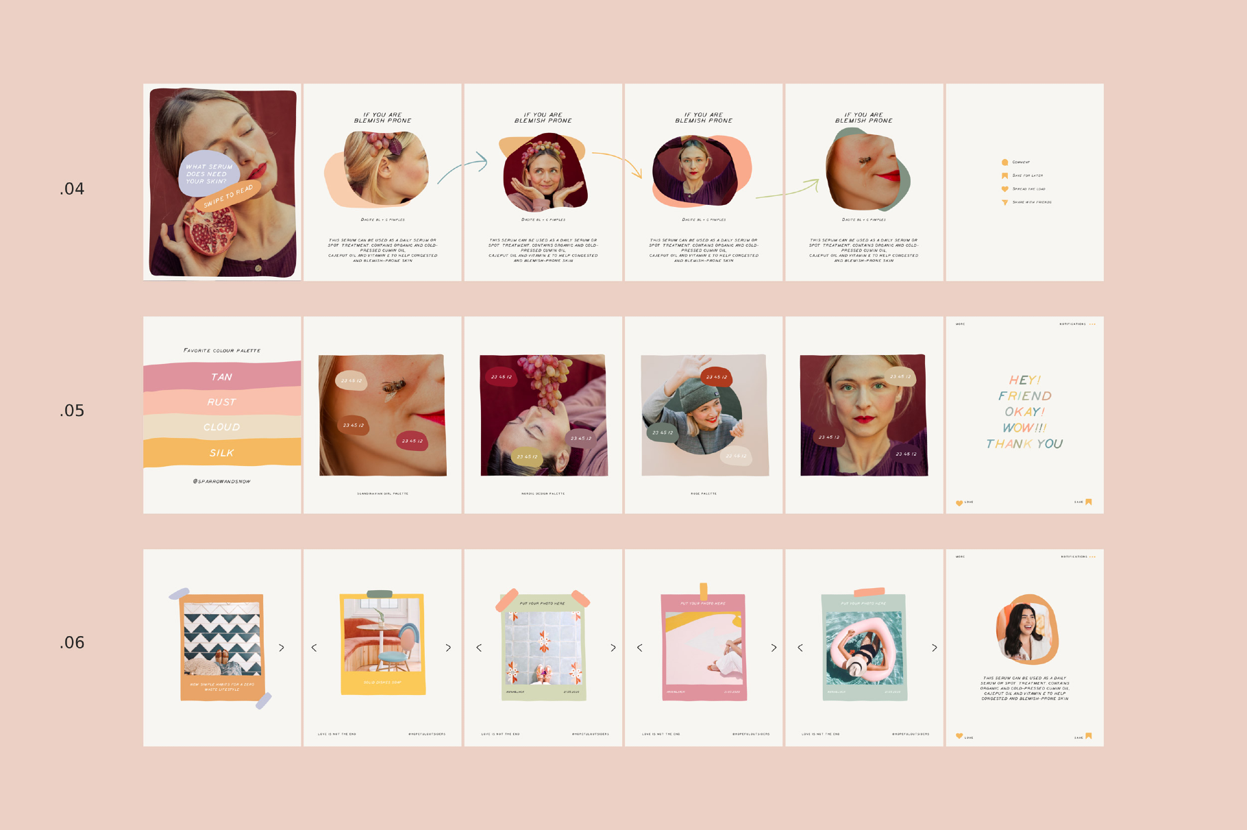 Educational Carousel Templates