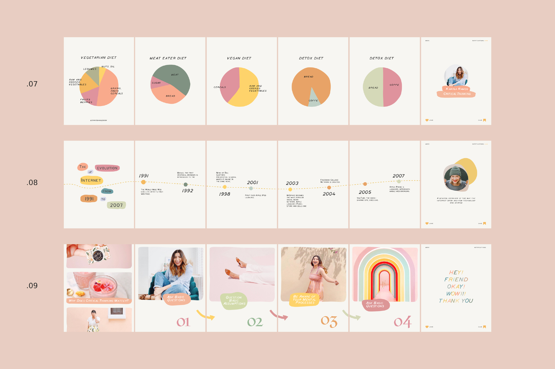 Educational Carousel Templates