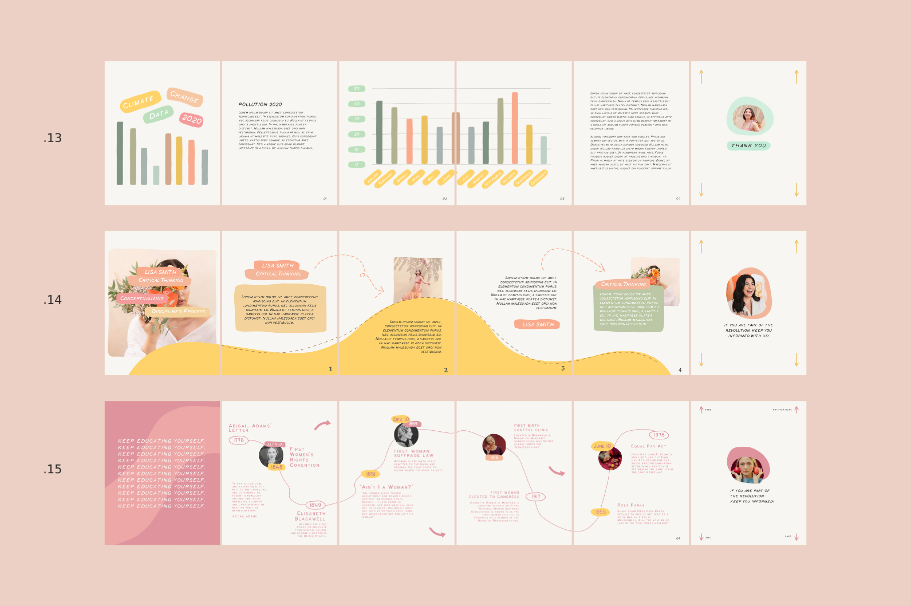 Educational Carousel Templates