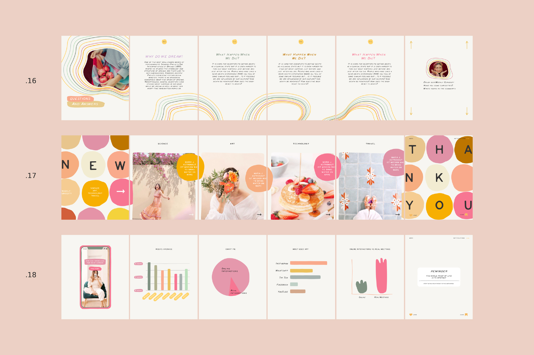 Educational Carousel Templates