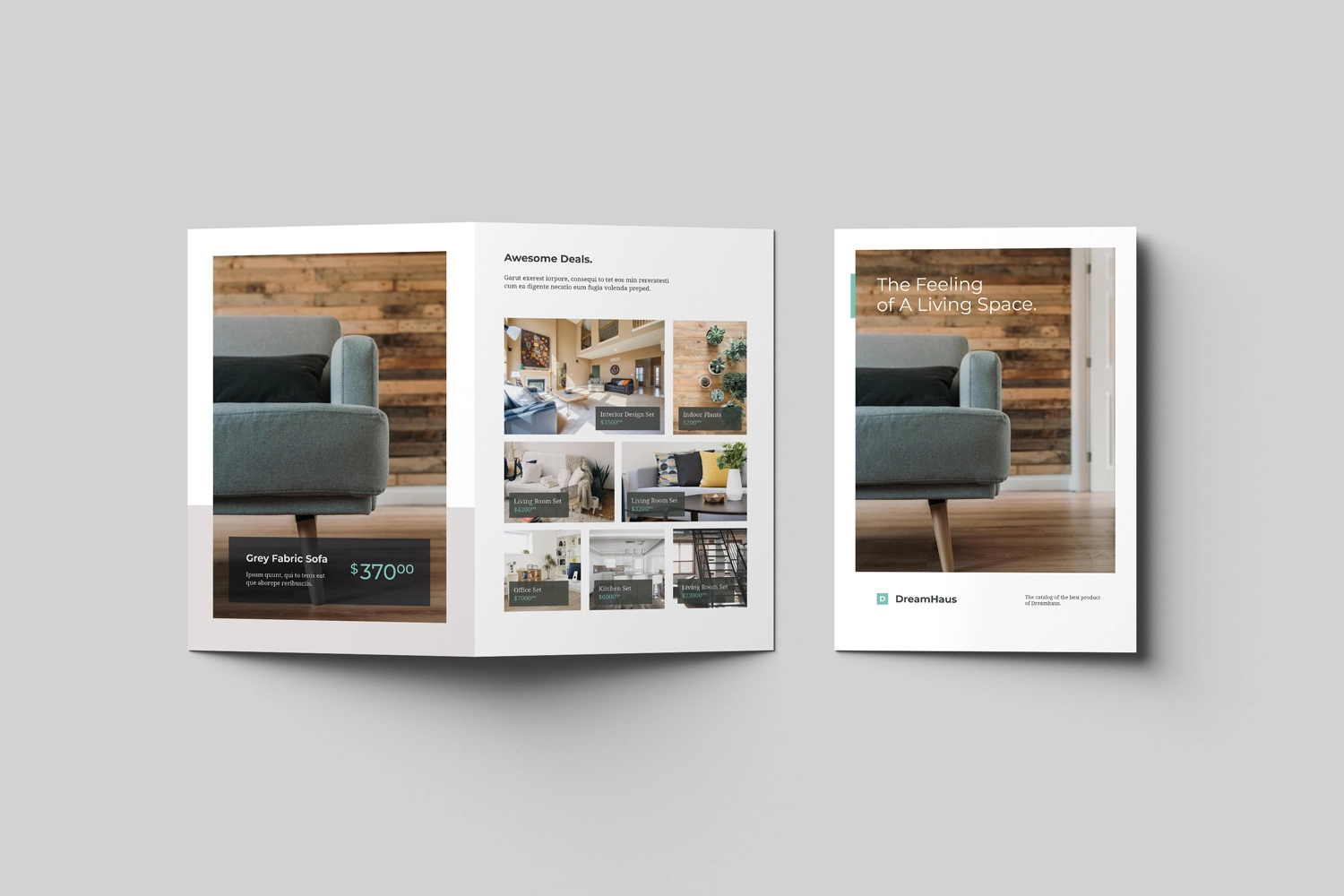 A4 Bifold Brochure Mockups